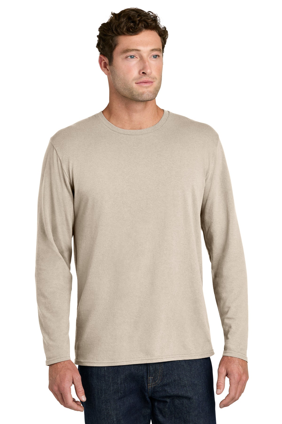 Port & Co Easy Cotton Long Sleeve Tee