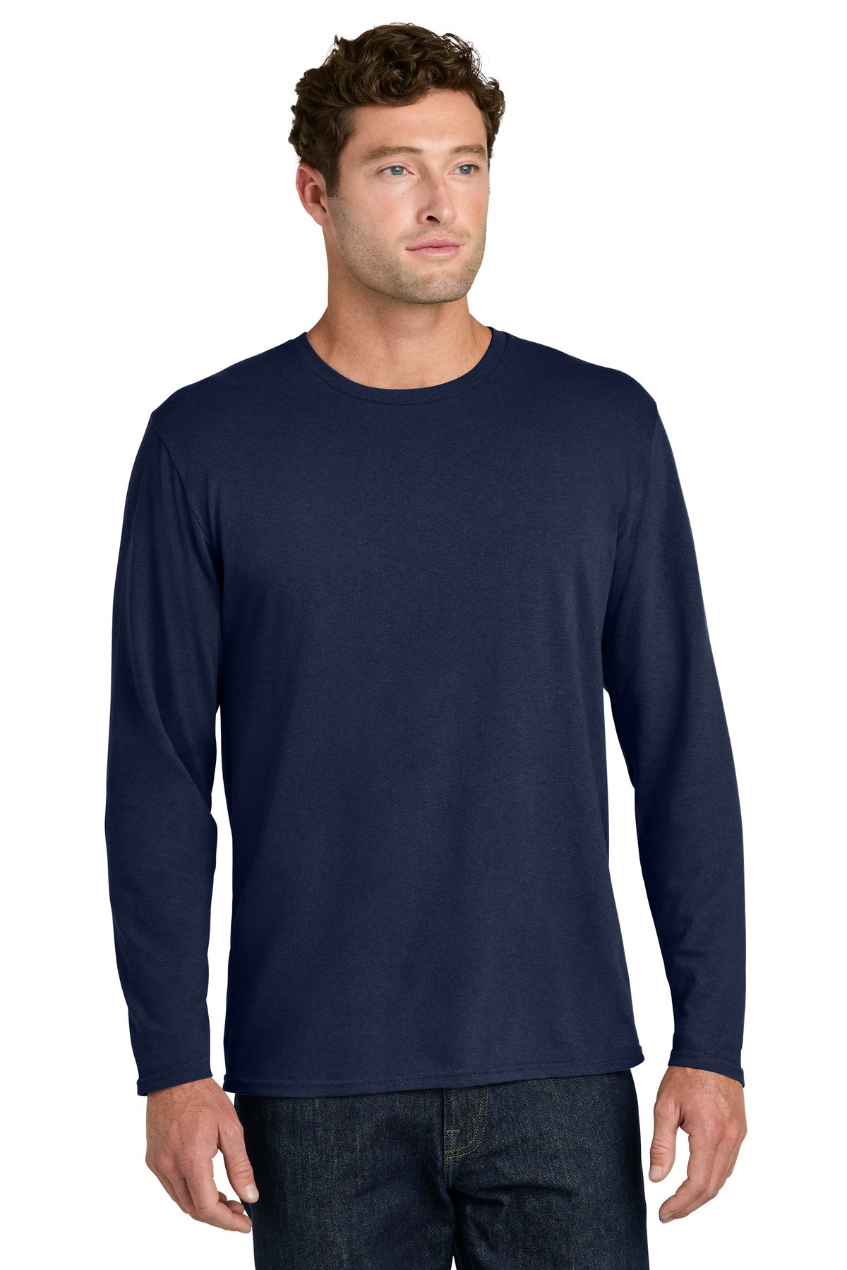 Port & Co Easy Cotton Long Sleeve Tee