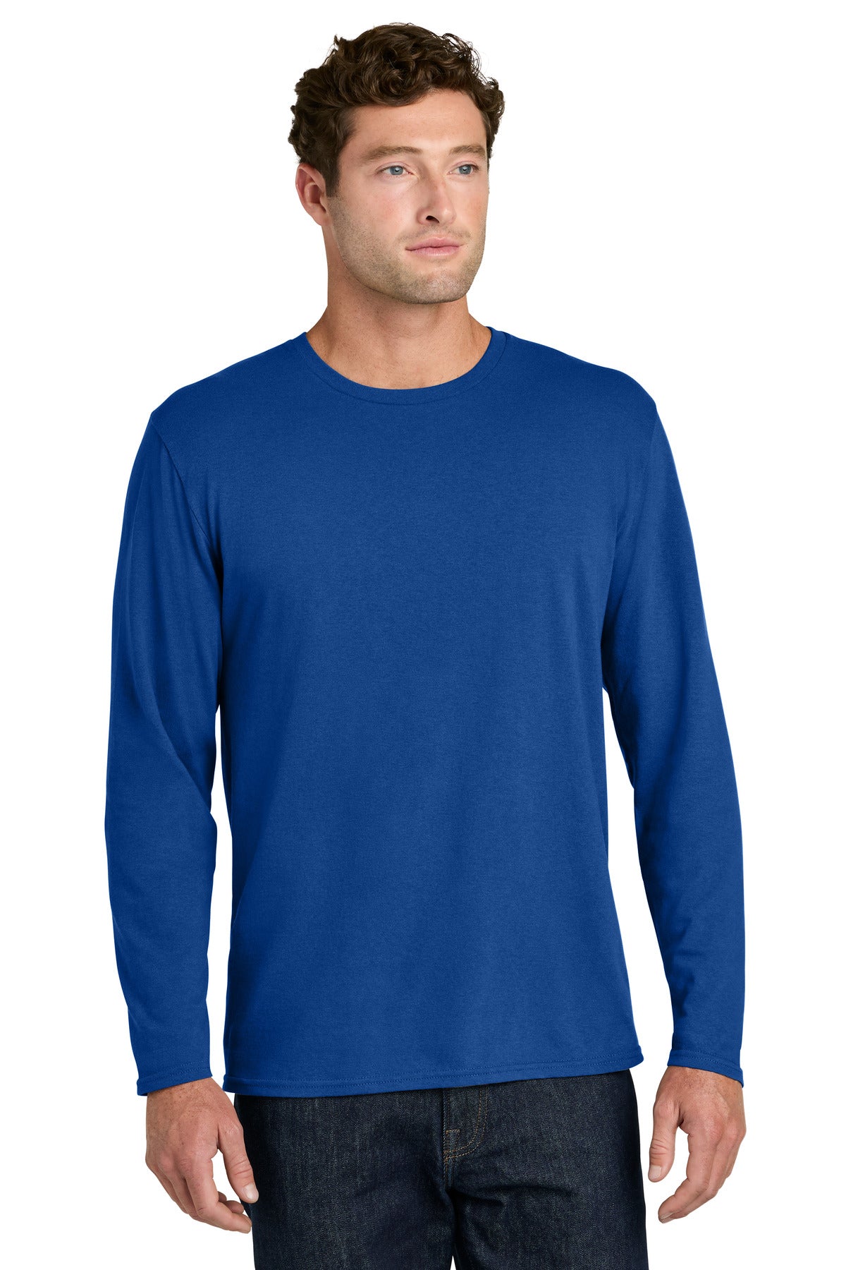 Port & Co Easy Cotton Long Sleeve Tee