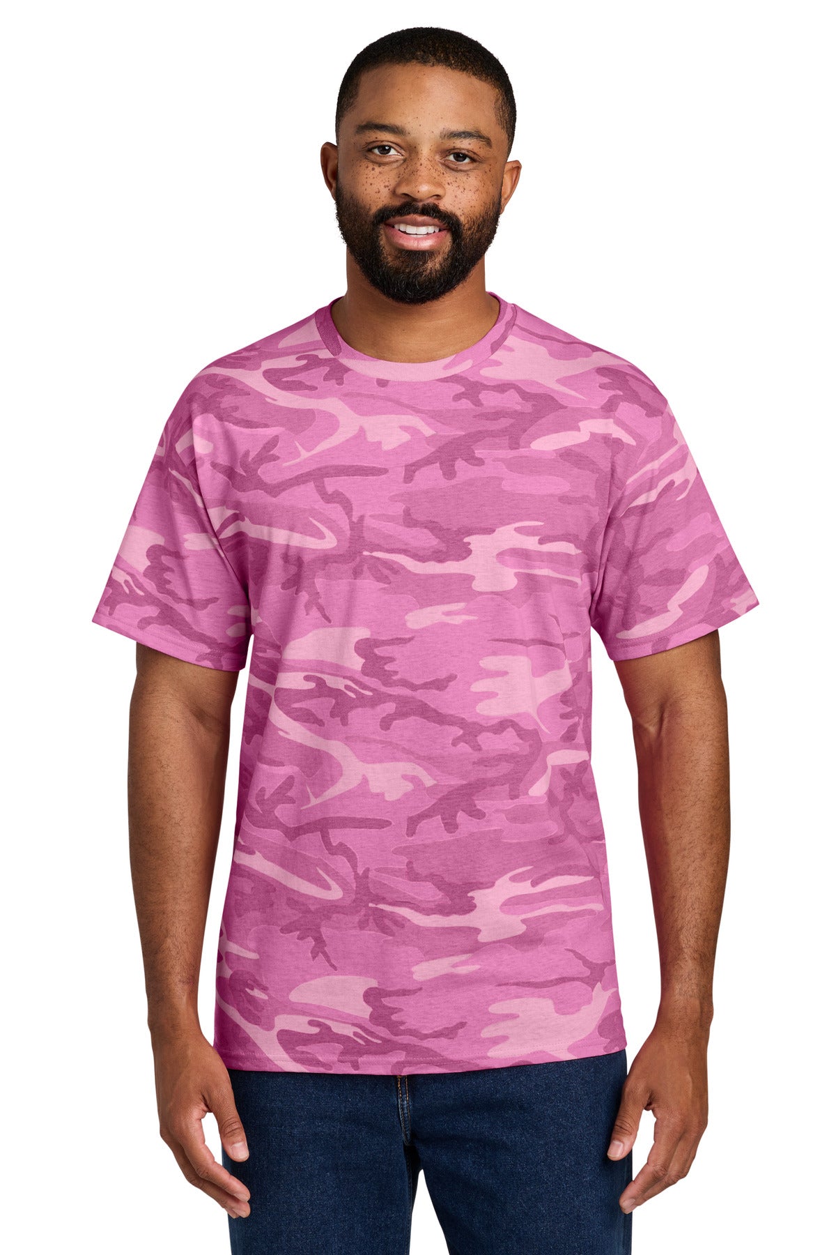 Port & Co Core Cotton Camo Tee