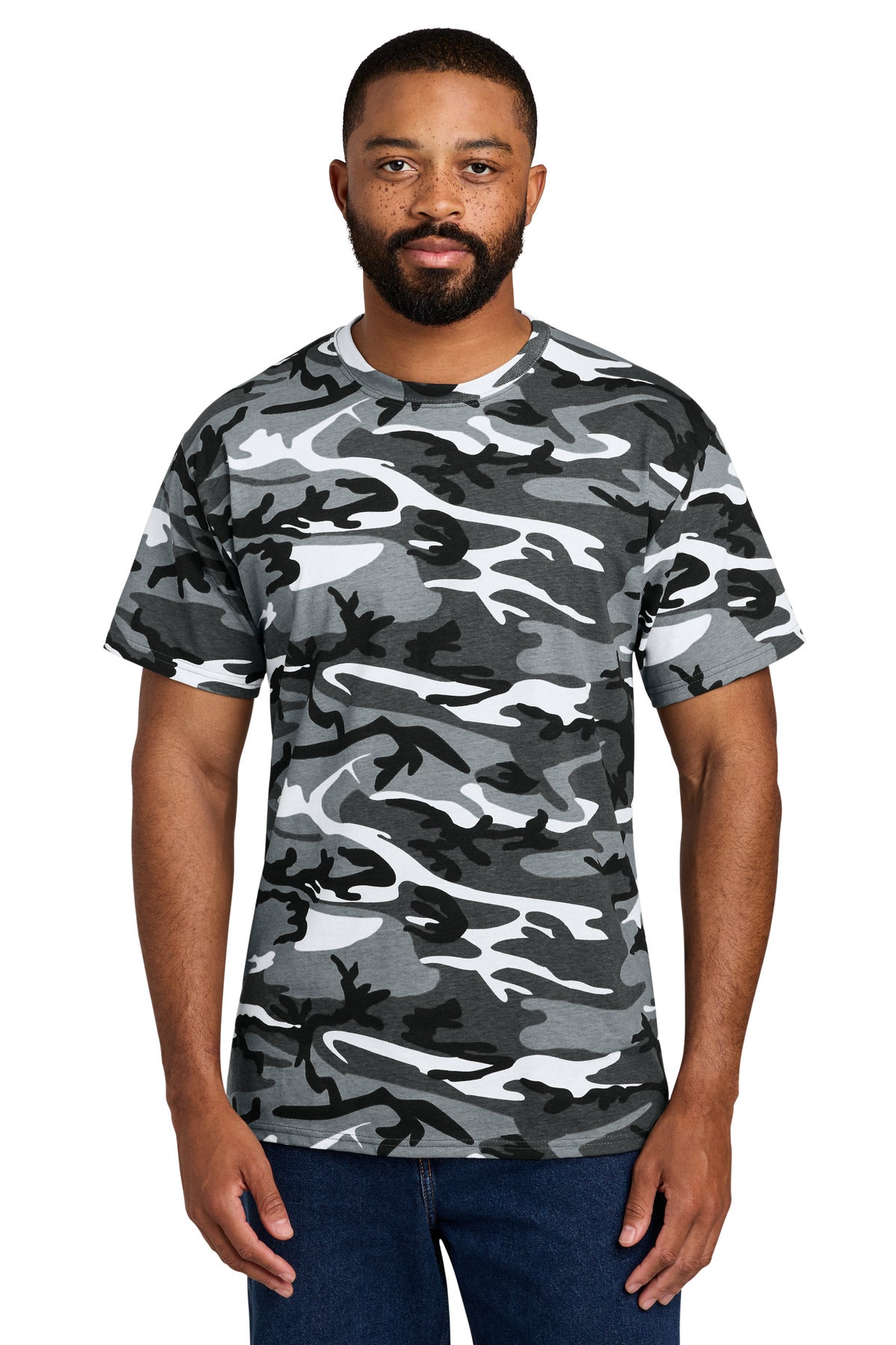 Port & Co Core Cotton Camo Tee