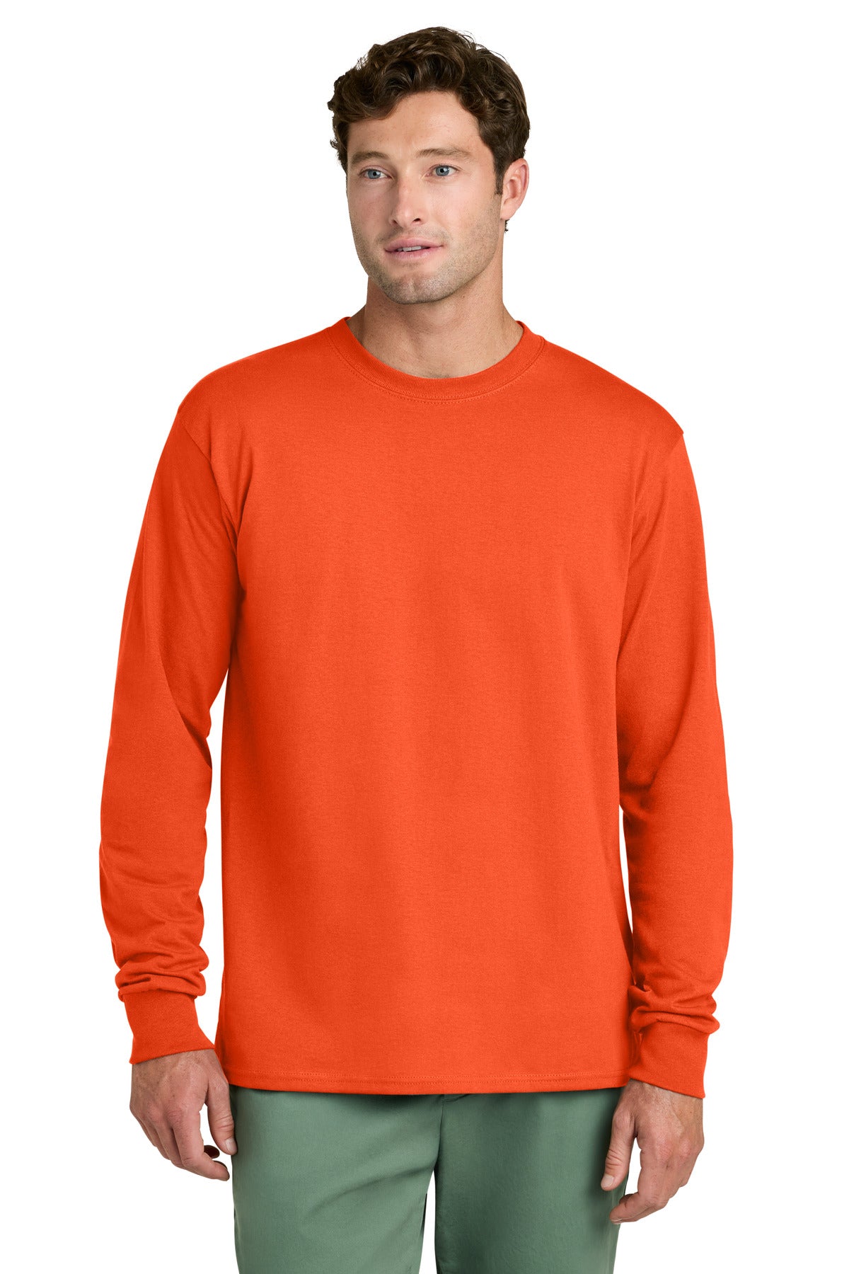 Port & Co Long Sleeve Core Cotton Tee