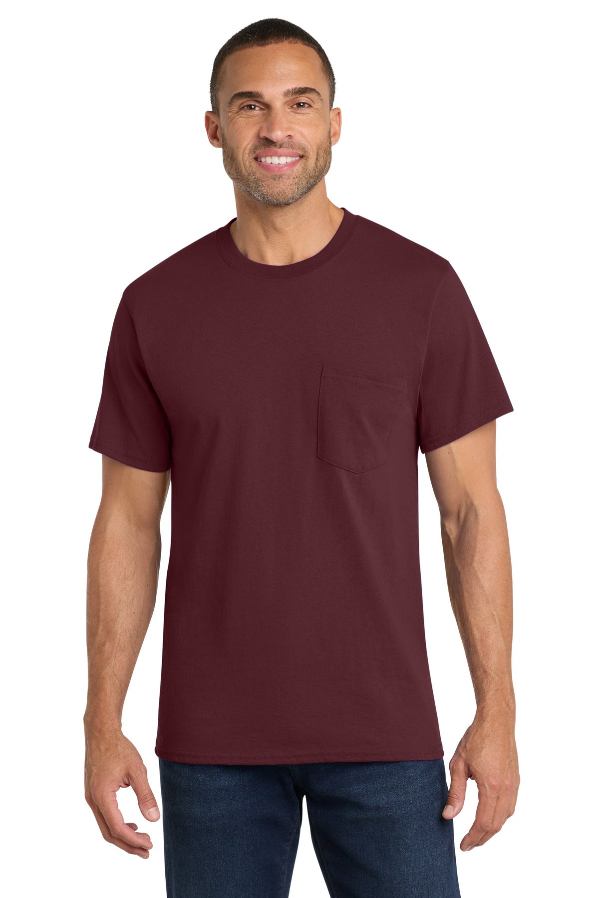 Port & Co Core Cotton Pocket Tee