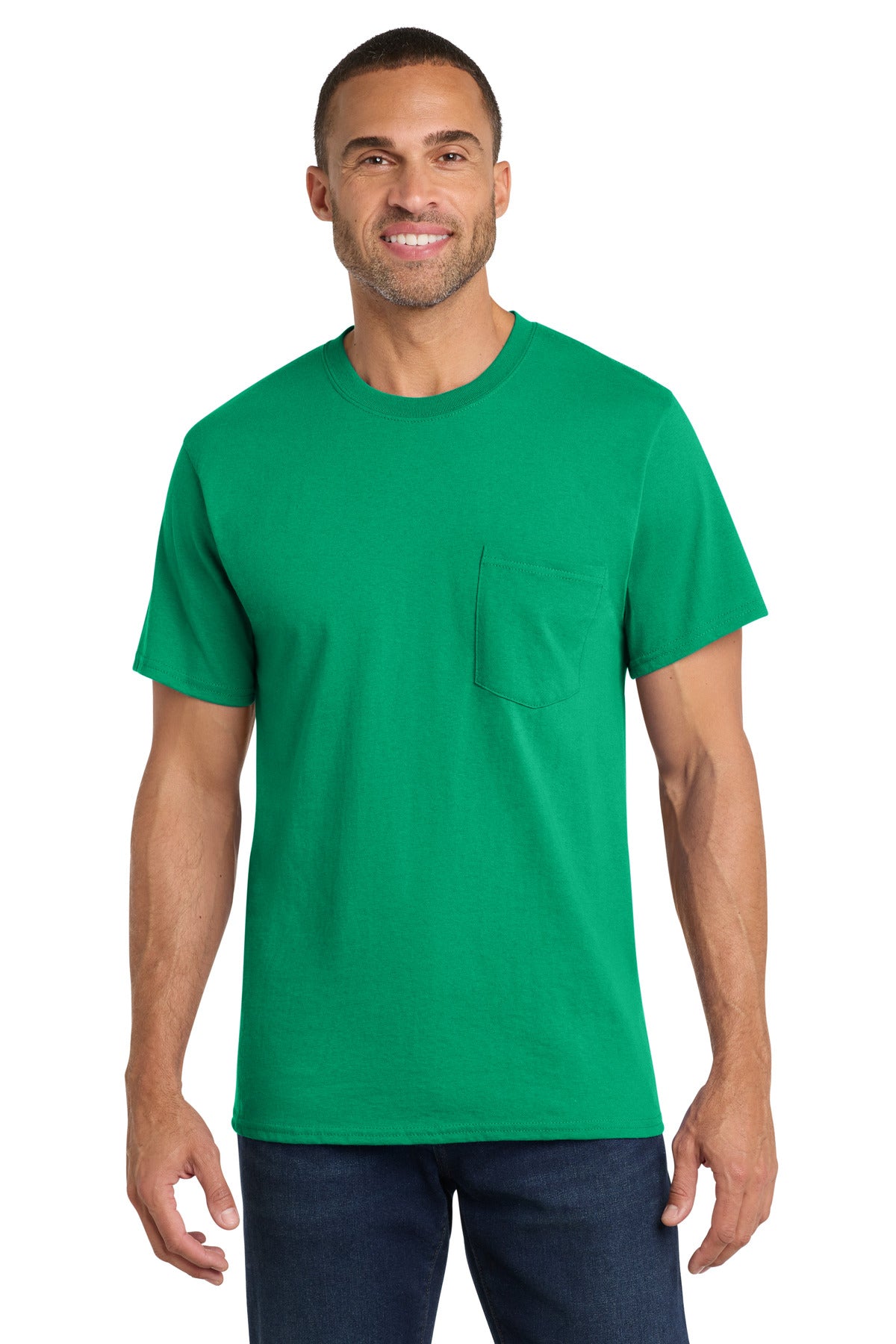 Port & Co Core Cotton Pocket Tee