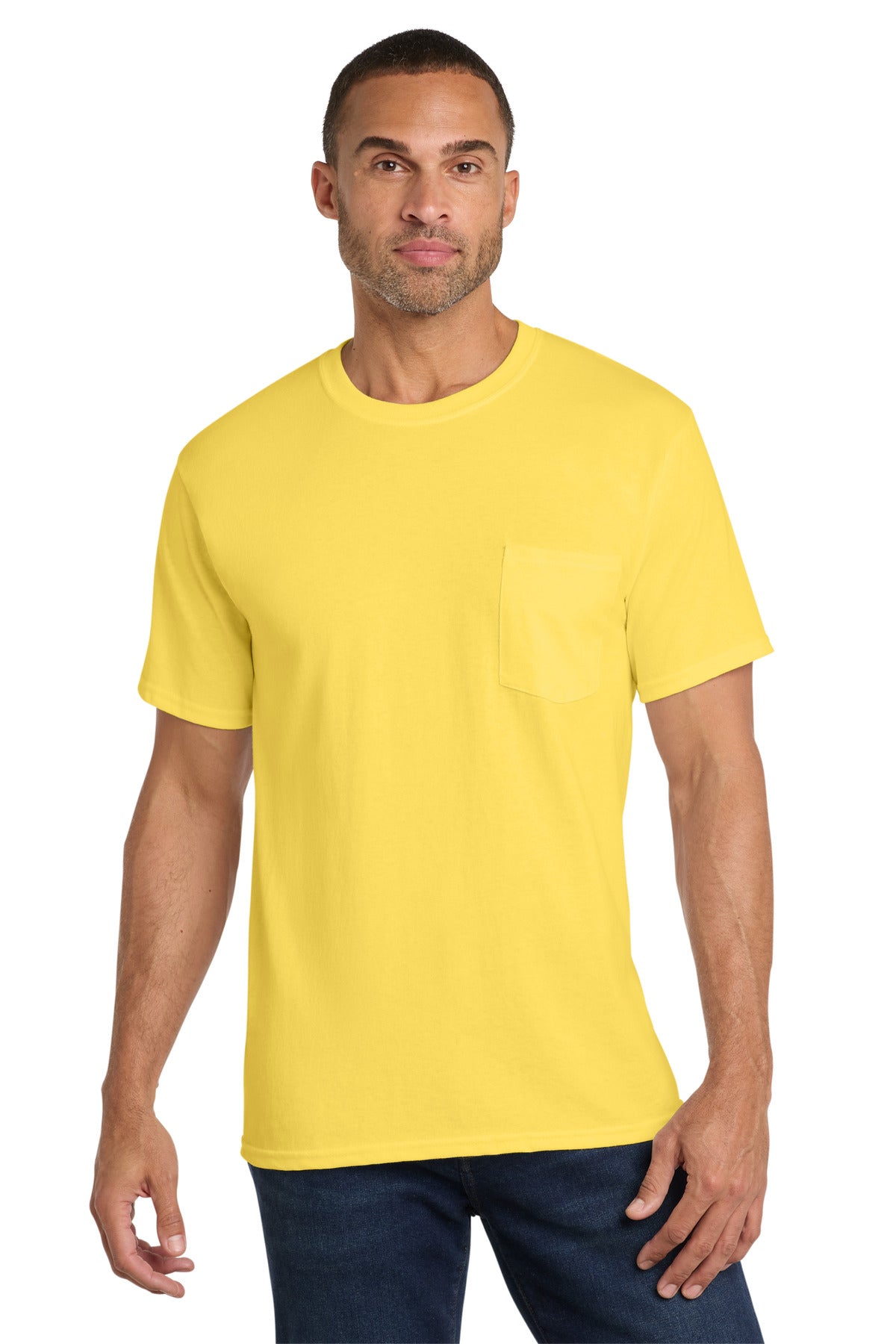Port & Co Core Cotton Pocket Tee
