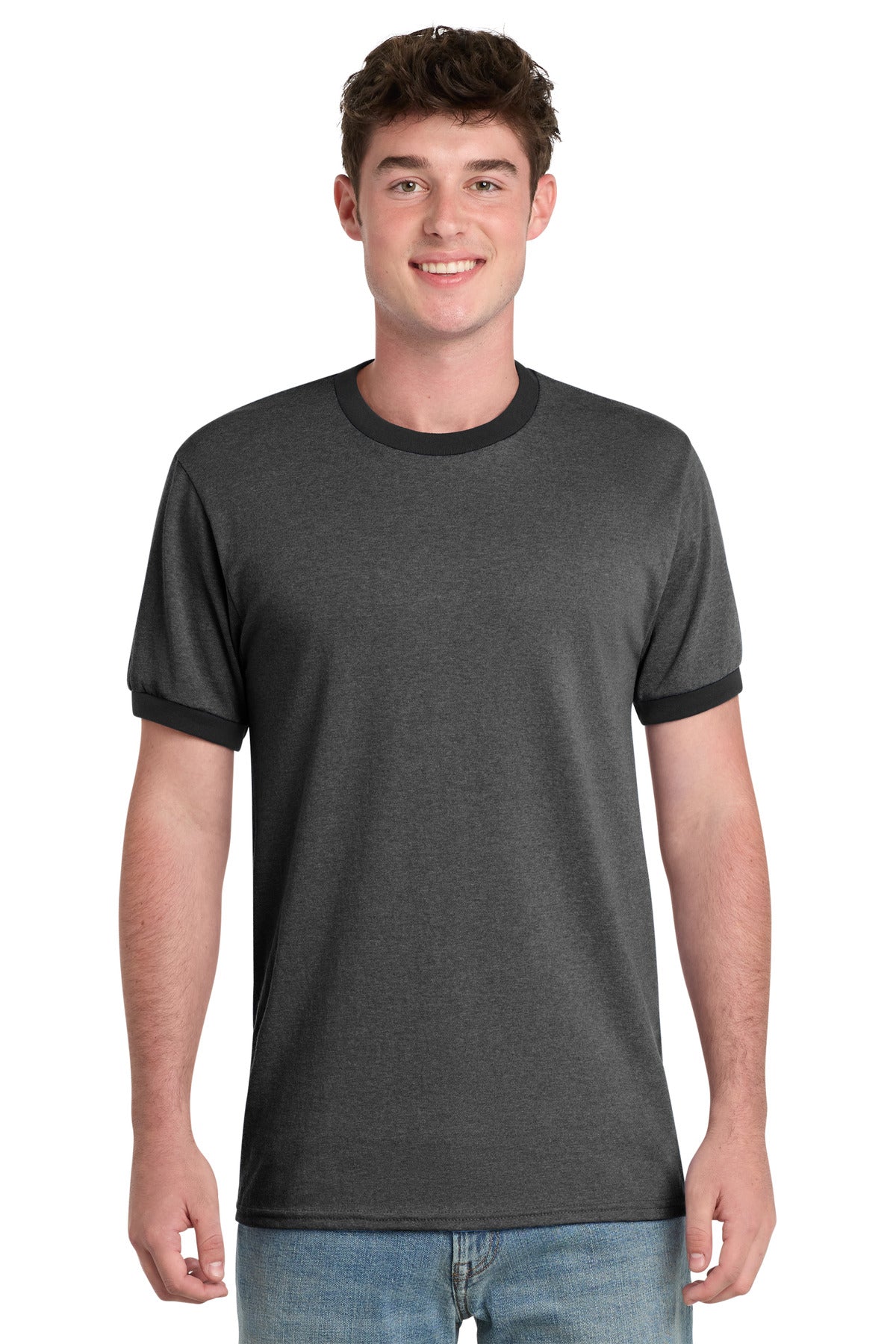 Port & Co Core Cotton Ringer Tee