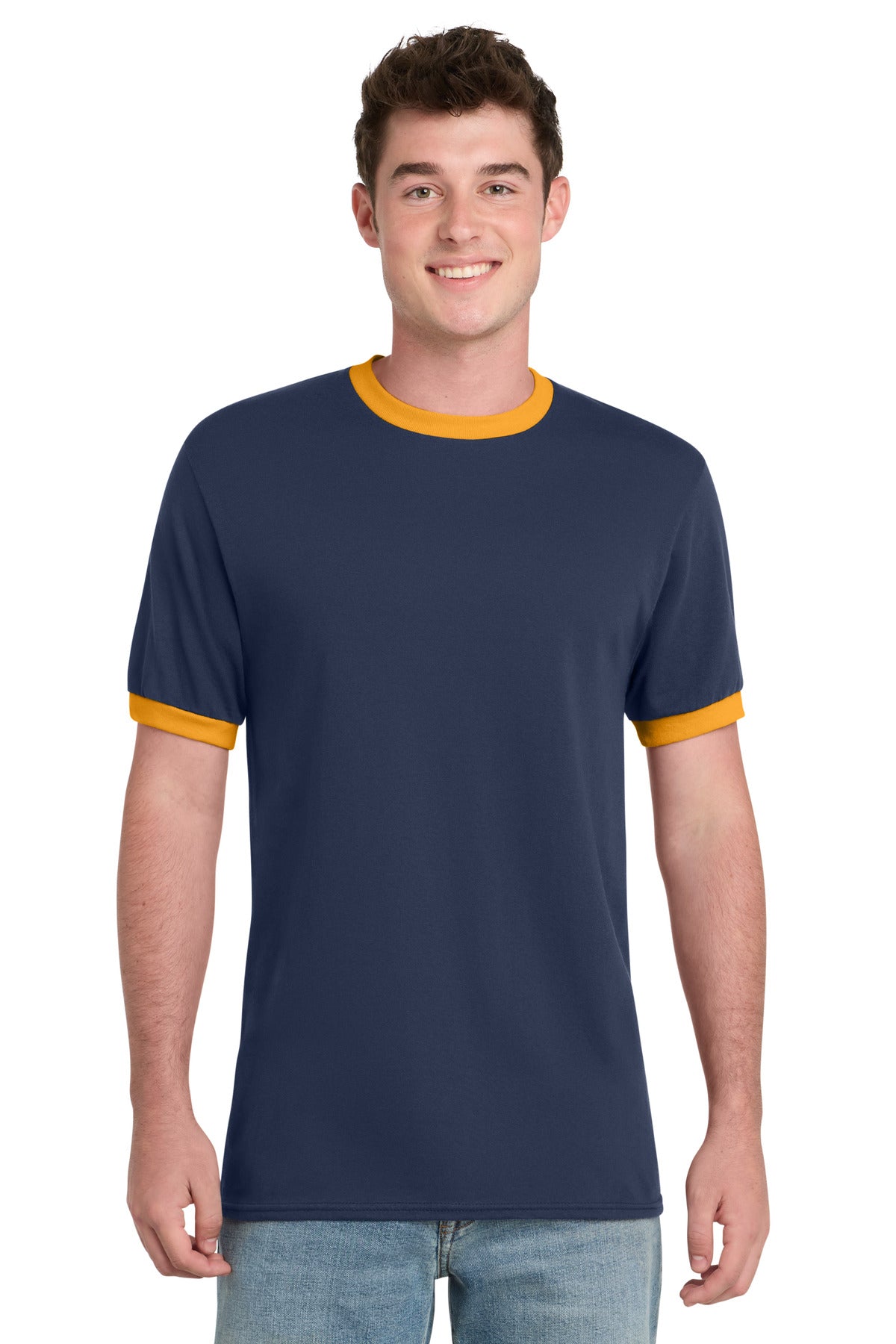 Port & Co Core Cotton Ringer Tee