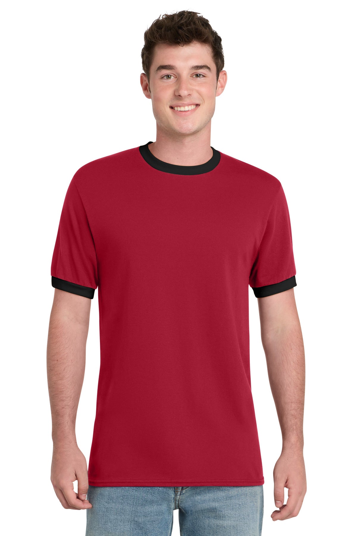 Port & Co Core Cotton Ringer Tee
