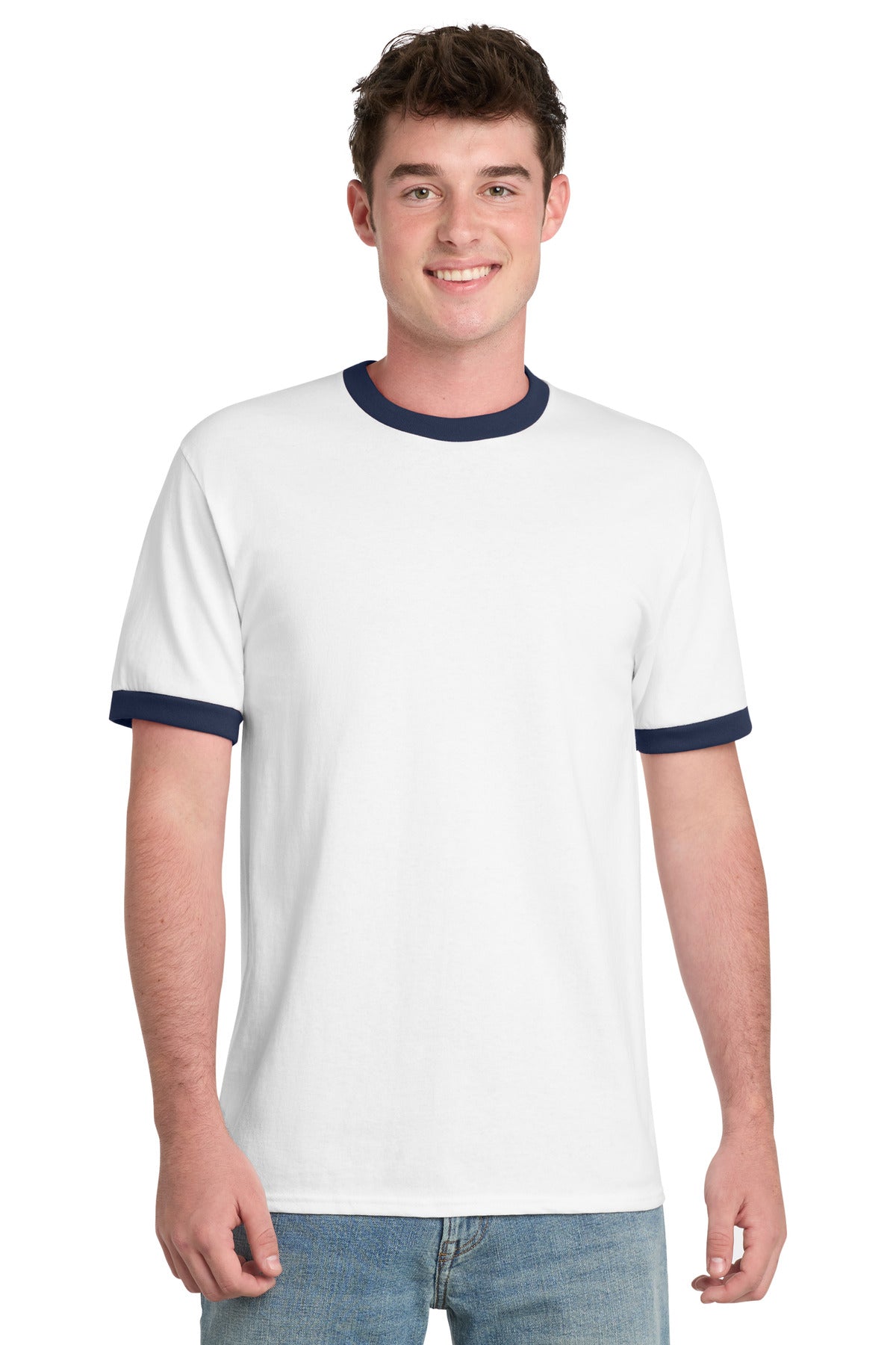 Port & Co Core Cotton Ringer Tee