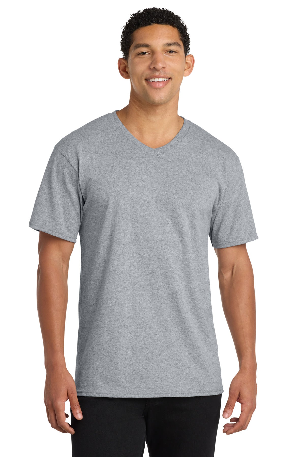 Port & Co Core Cotton V-Neck Tee