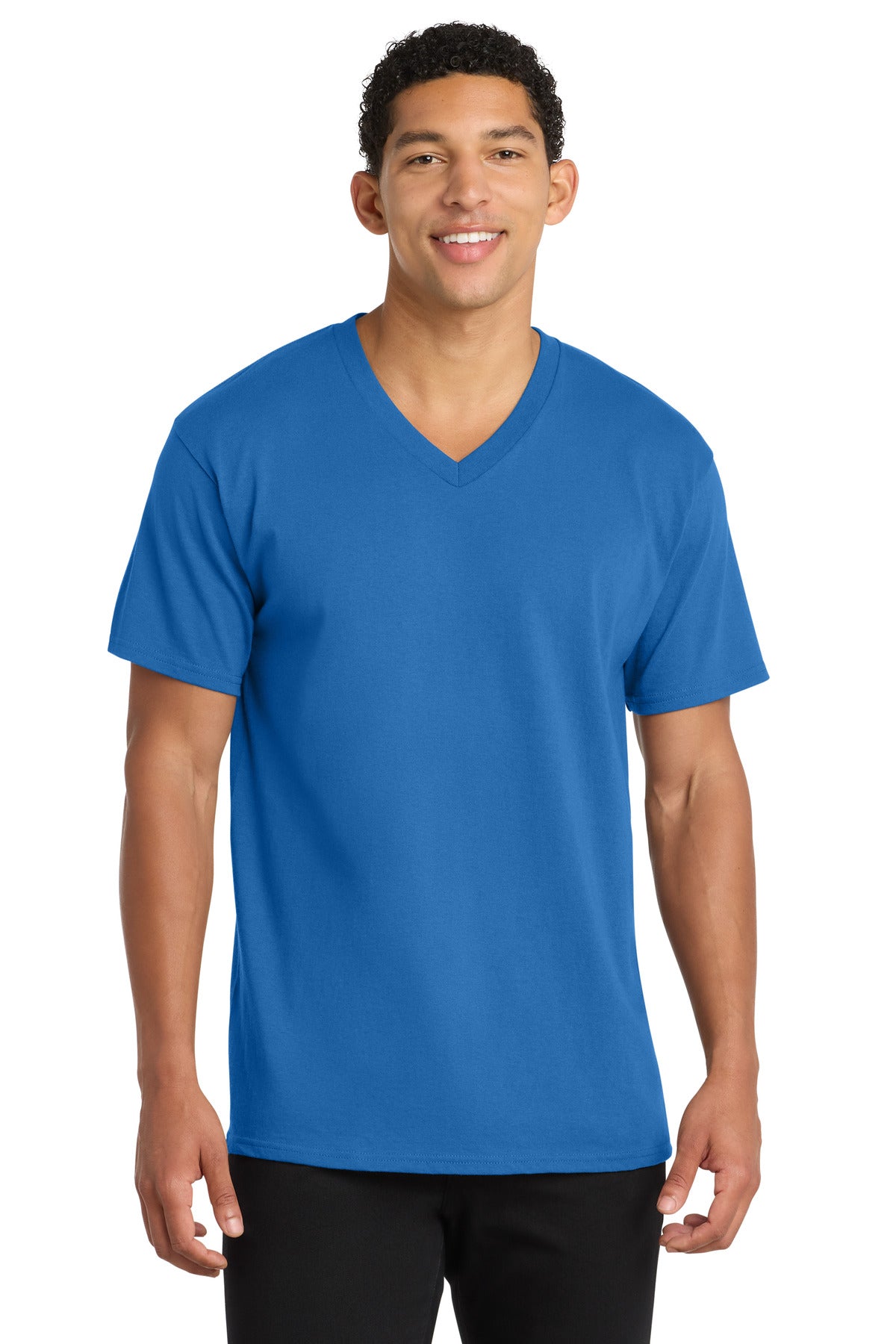 Port & Co Core Cotton V-Neck Tee