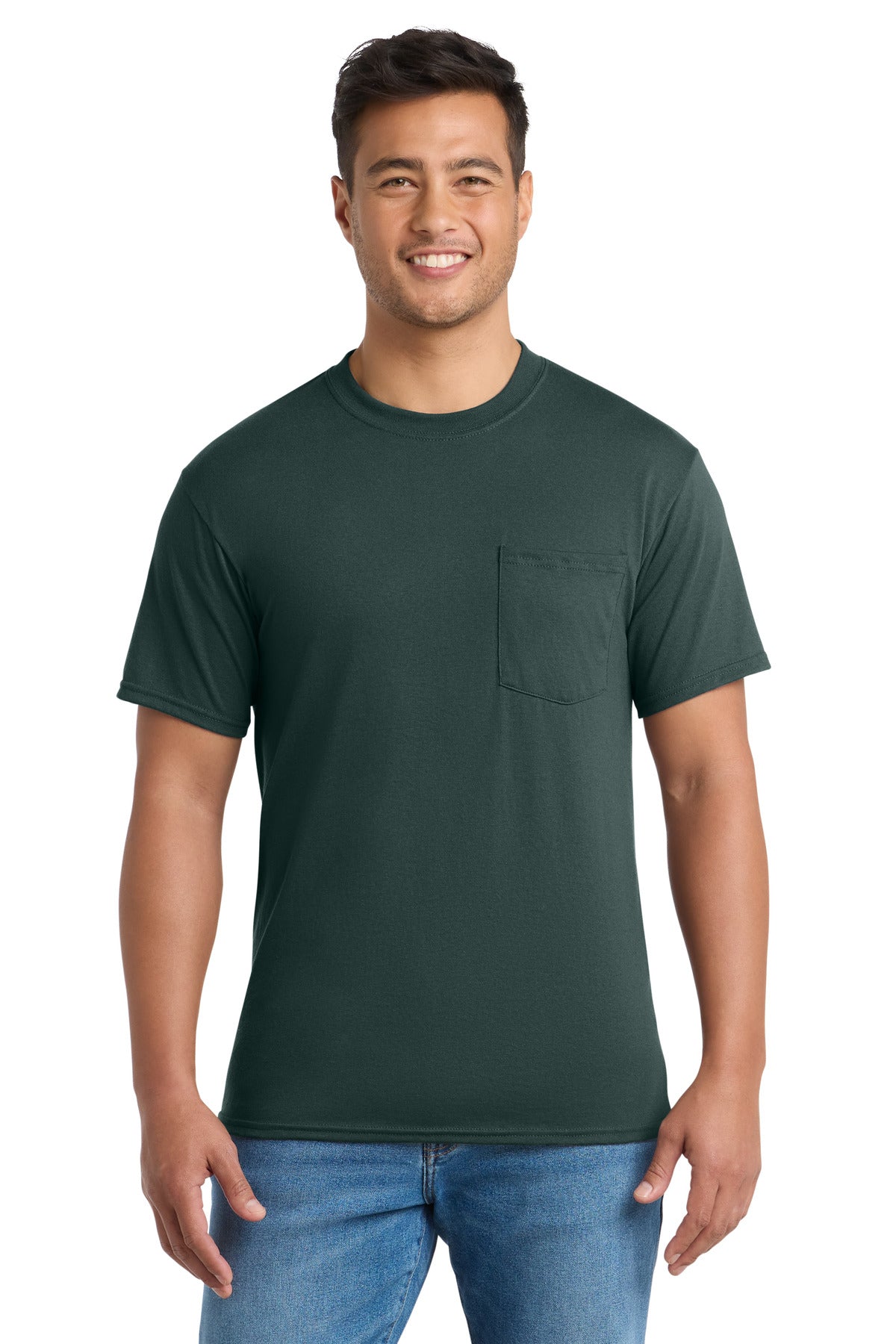 Port & Co Tall Core Blend Pocket Tee