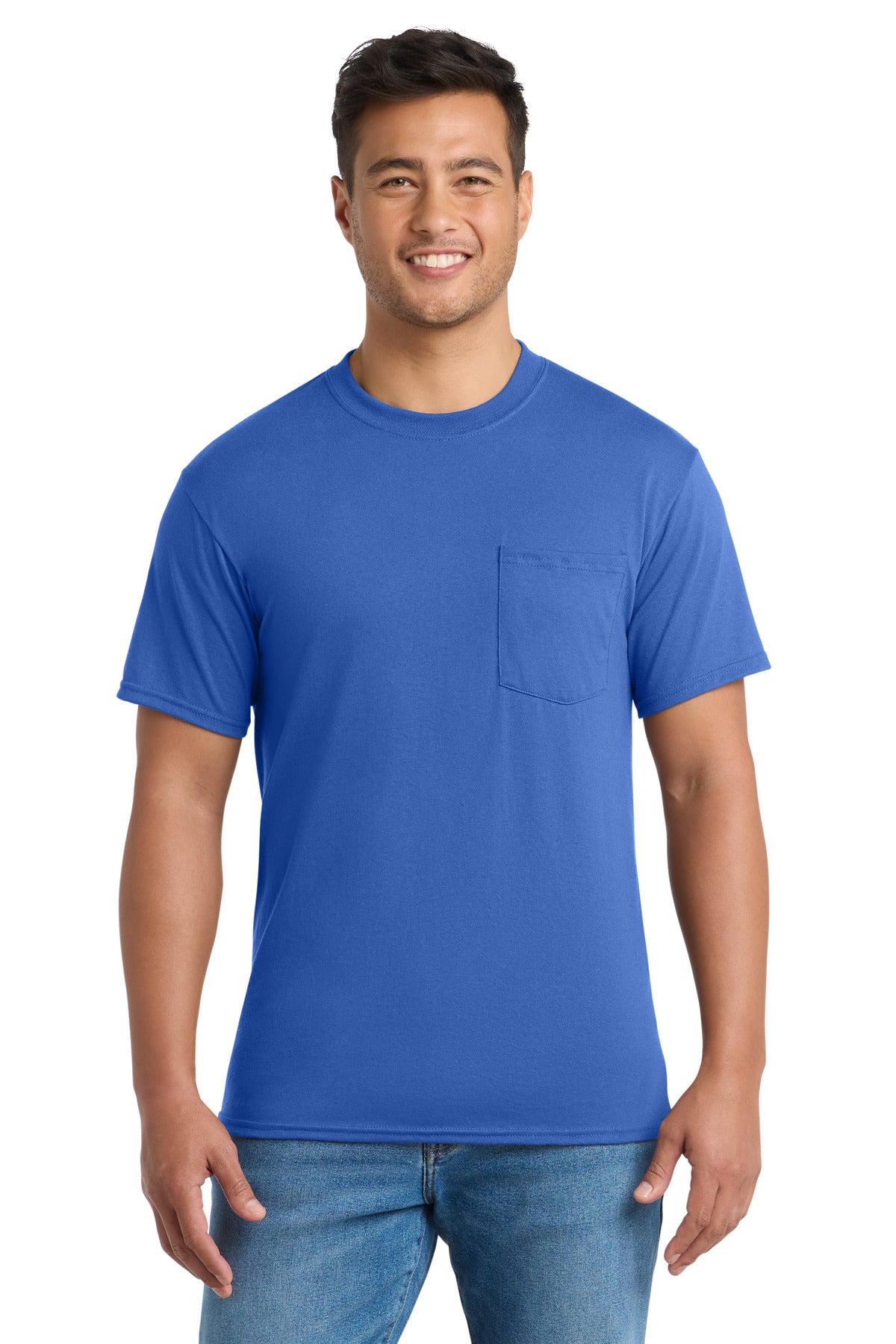 Port & Co Tall Core Blend Pocket Tee