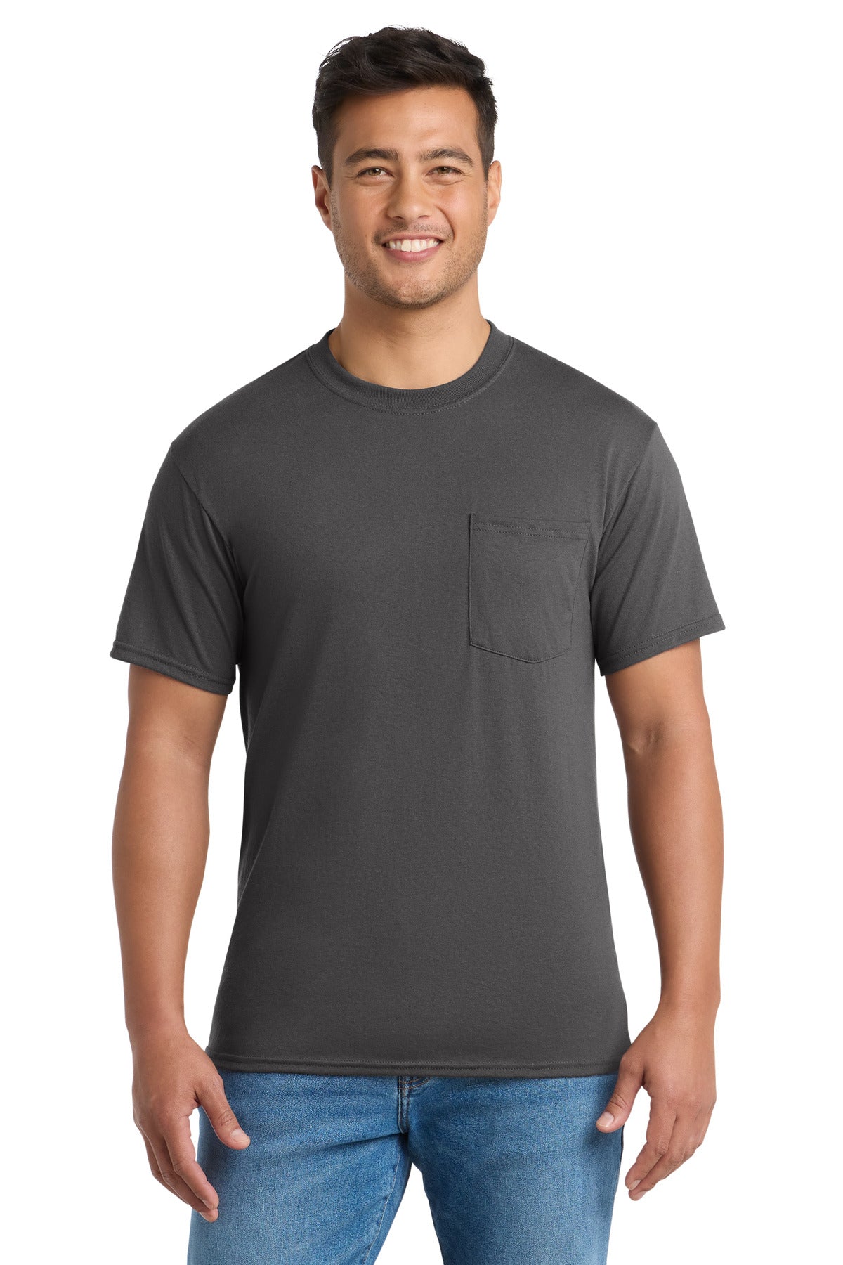 Port & Co Core Blend Pocket Tee