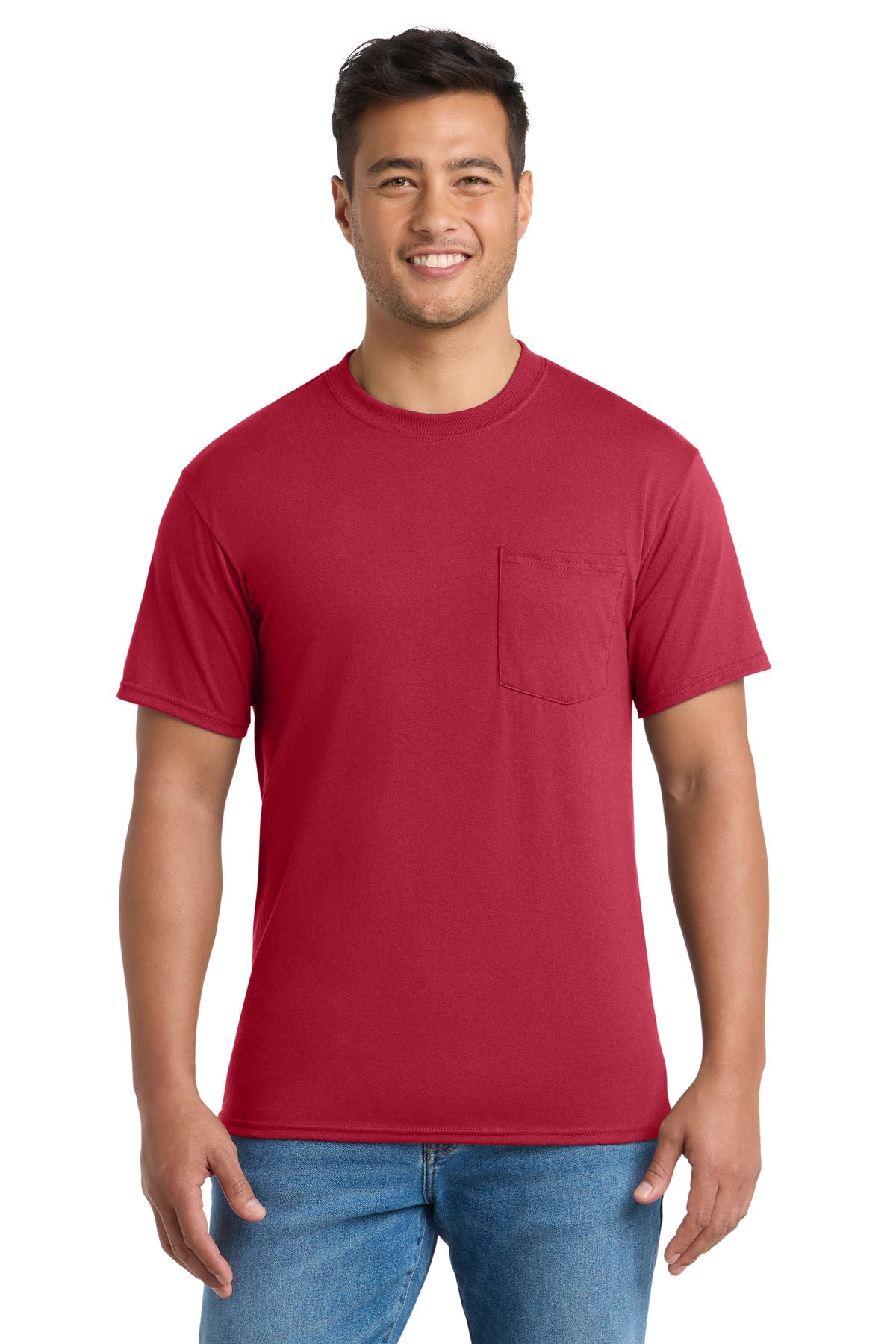 Port & Co Core Blend Pocket Tee