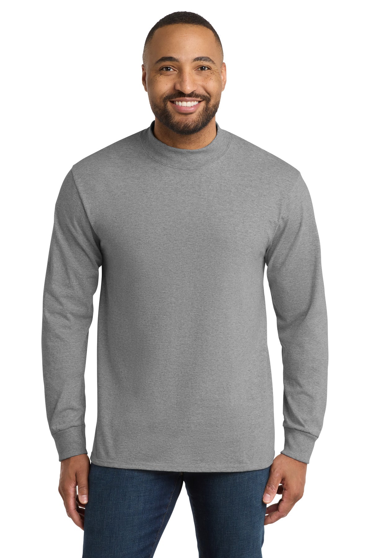 Port & Co Essential Mock Turtleneck