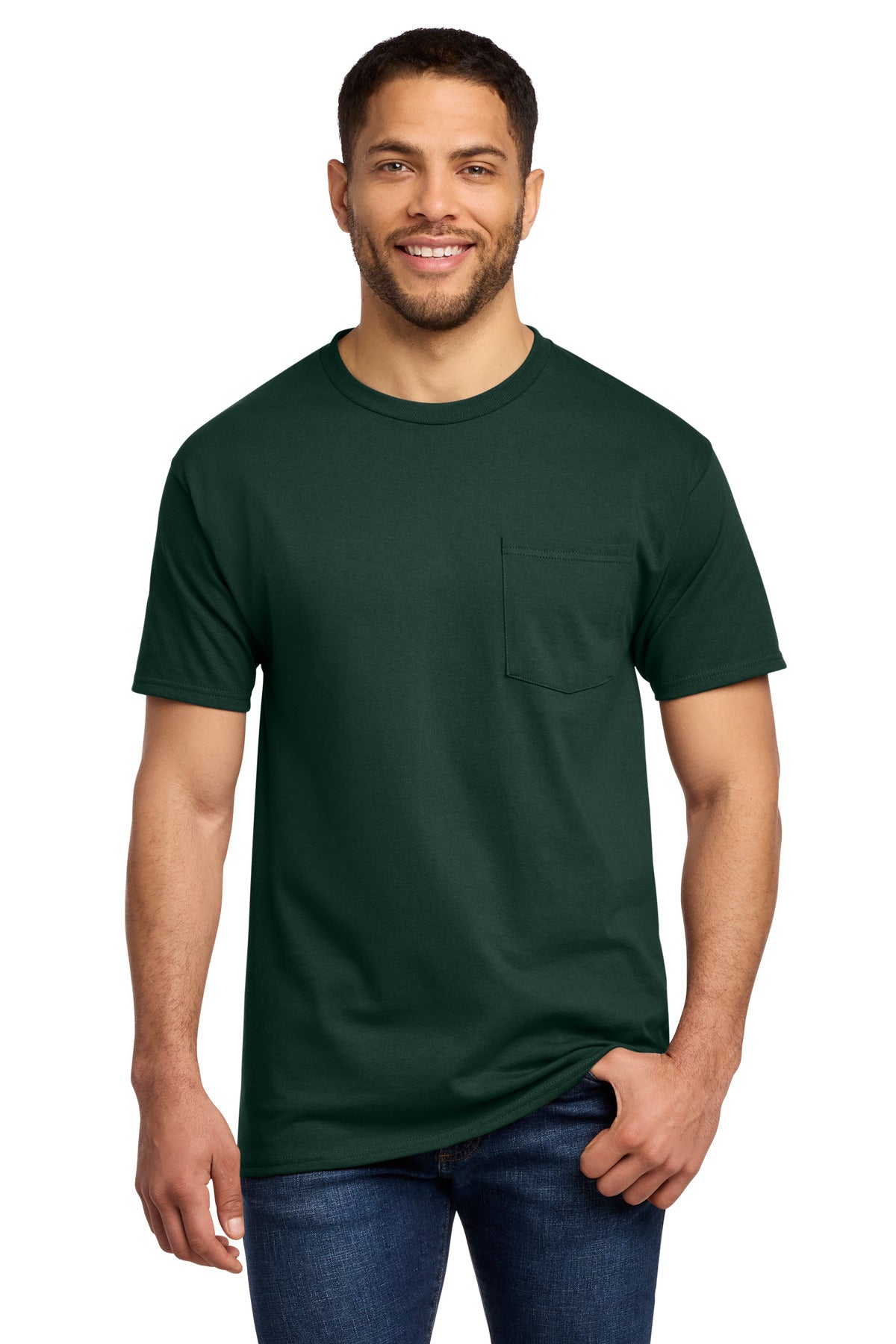 Port & Co Tall Essential Pocket Tee