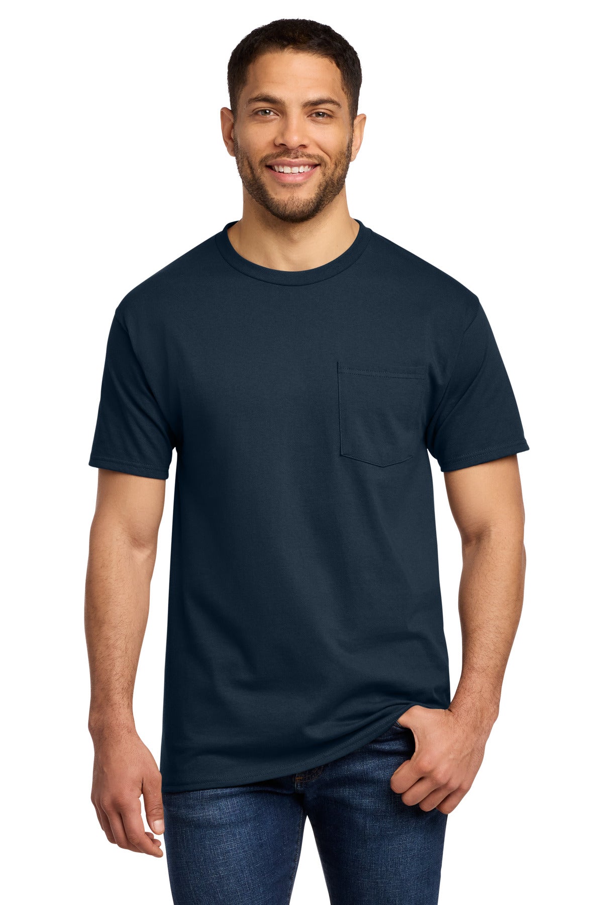Port & Co Tall Essential Pocket Tee