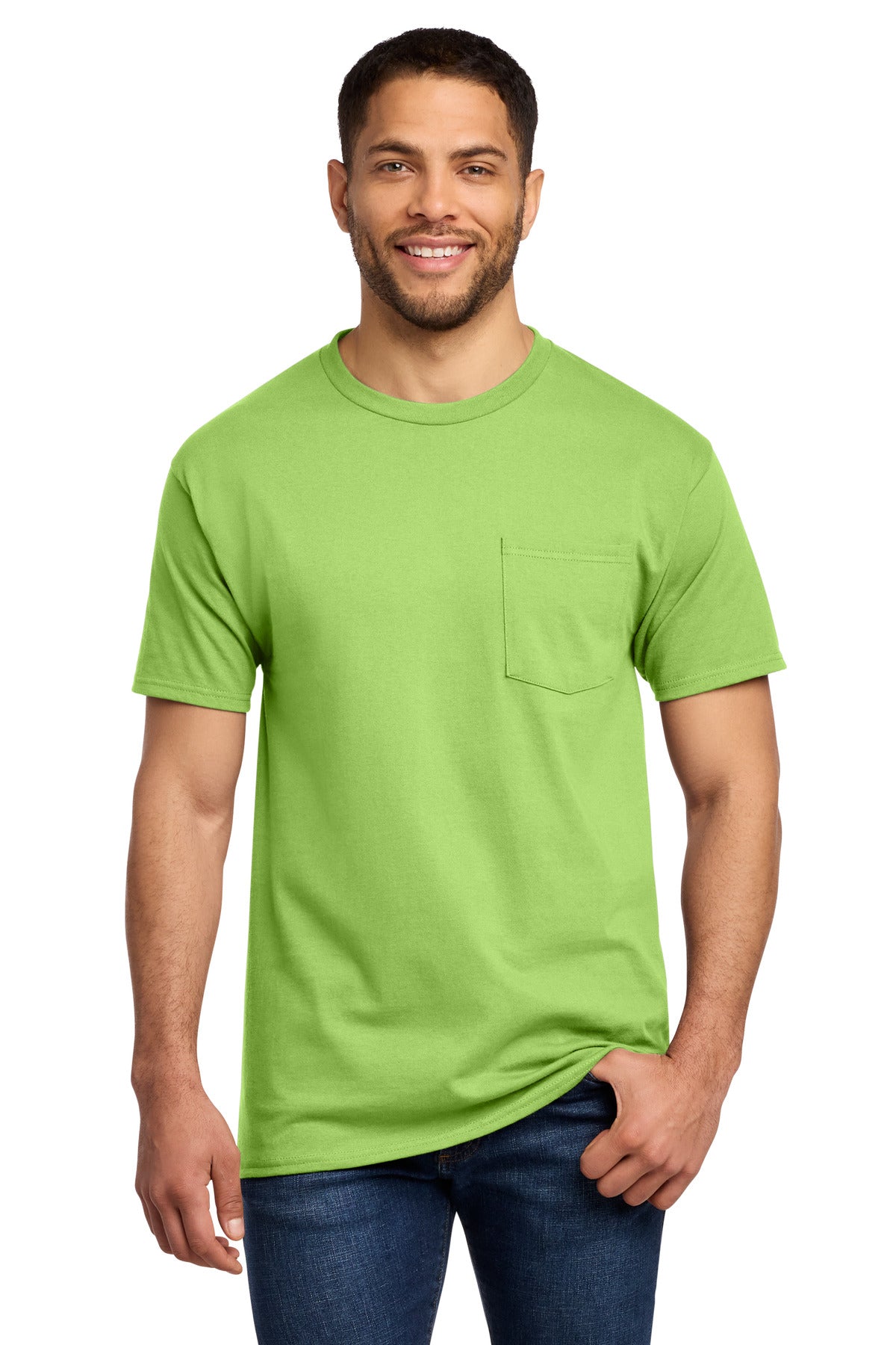 Port & Co Tall Essential Pocket Tee
