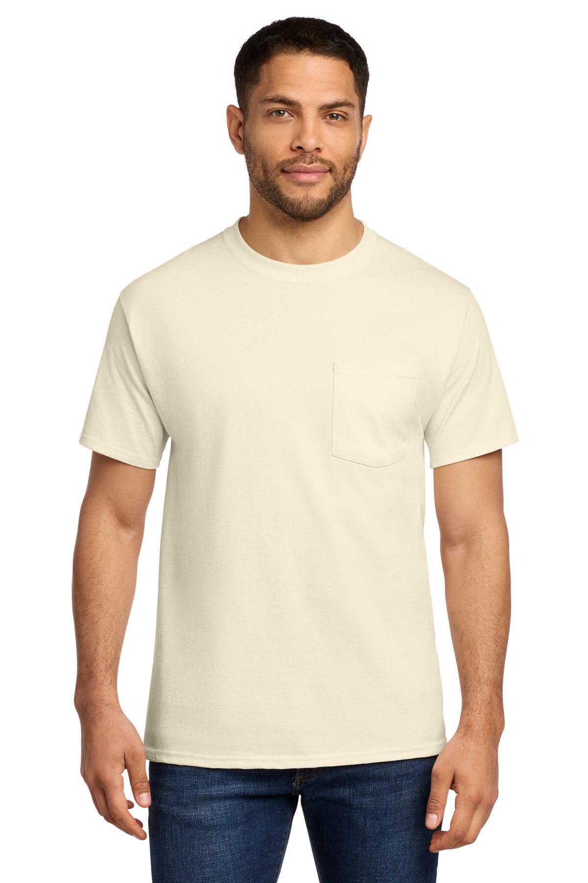 Port & Co Tall Essential Pocket Tee