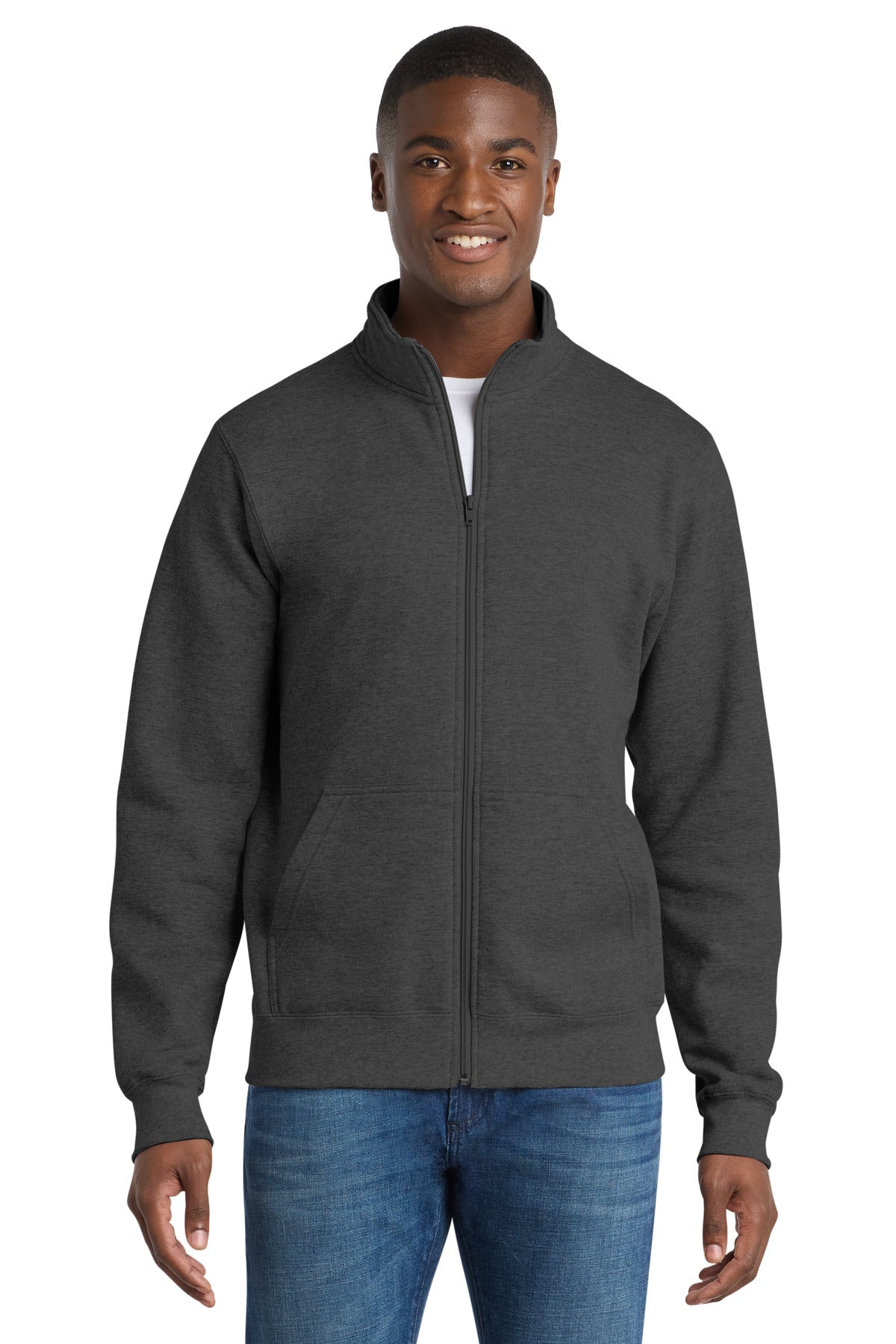 Port & Co Core Fleece Cadet Full-Zip Sweatshirt