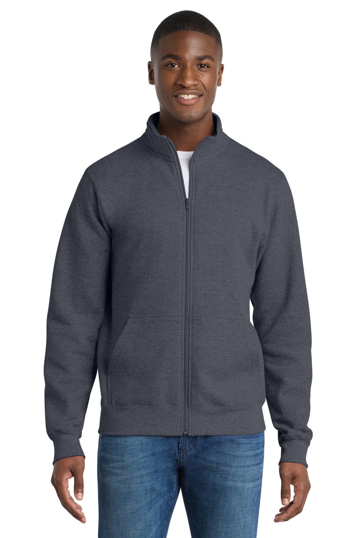 Port & Co Core Fleece Cadet Full-Zip Sweatshirt