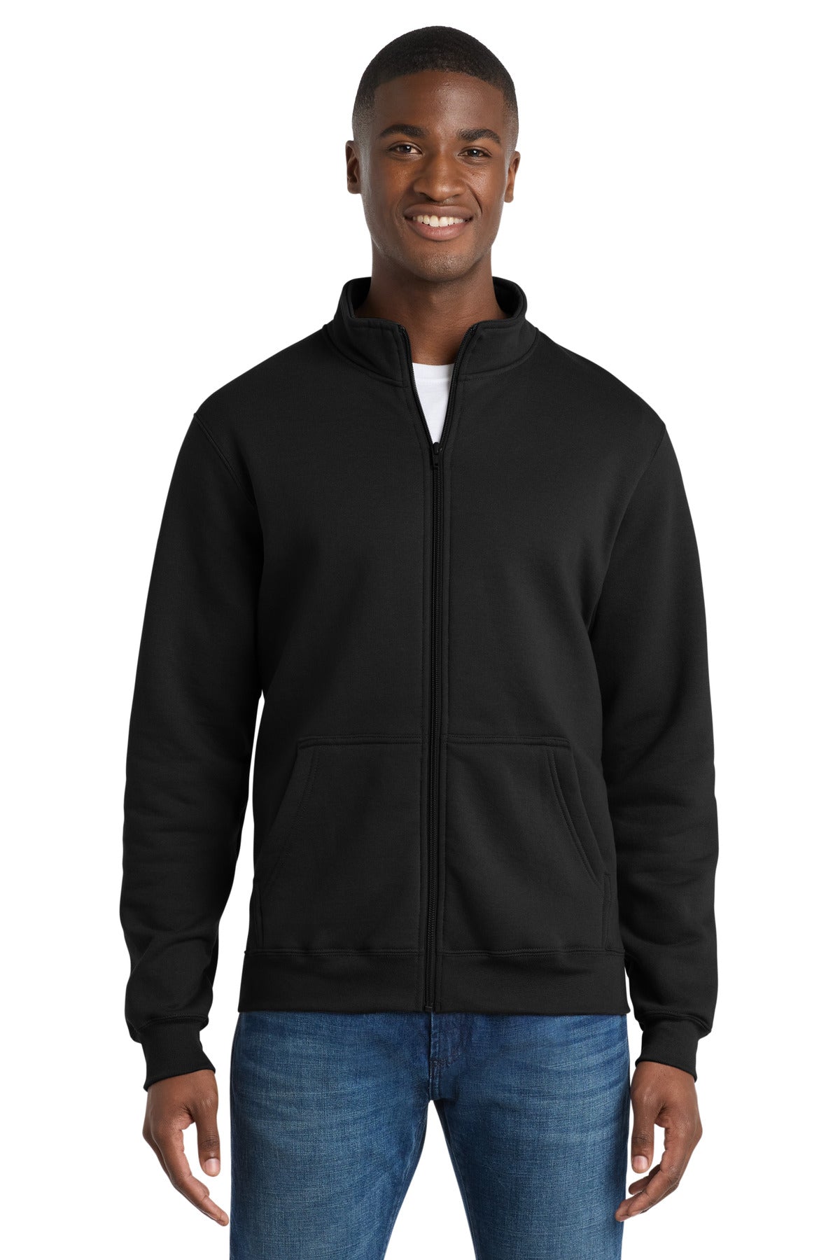 Port & Co Core Fleece Cadet Full-Zip Sweatshirt