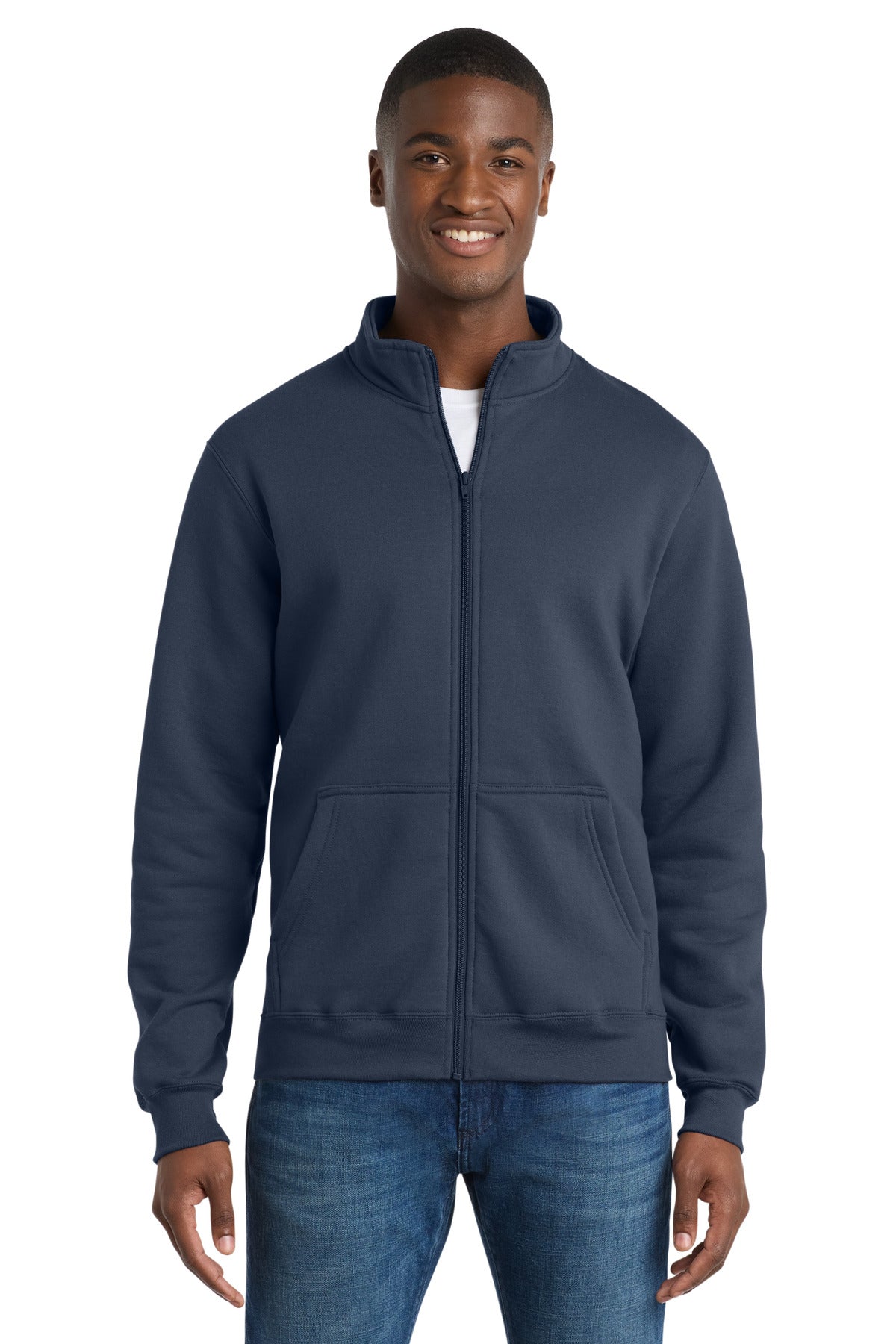Port & Co Core Fleece Cadet Full-Zip Sweatshirt