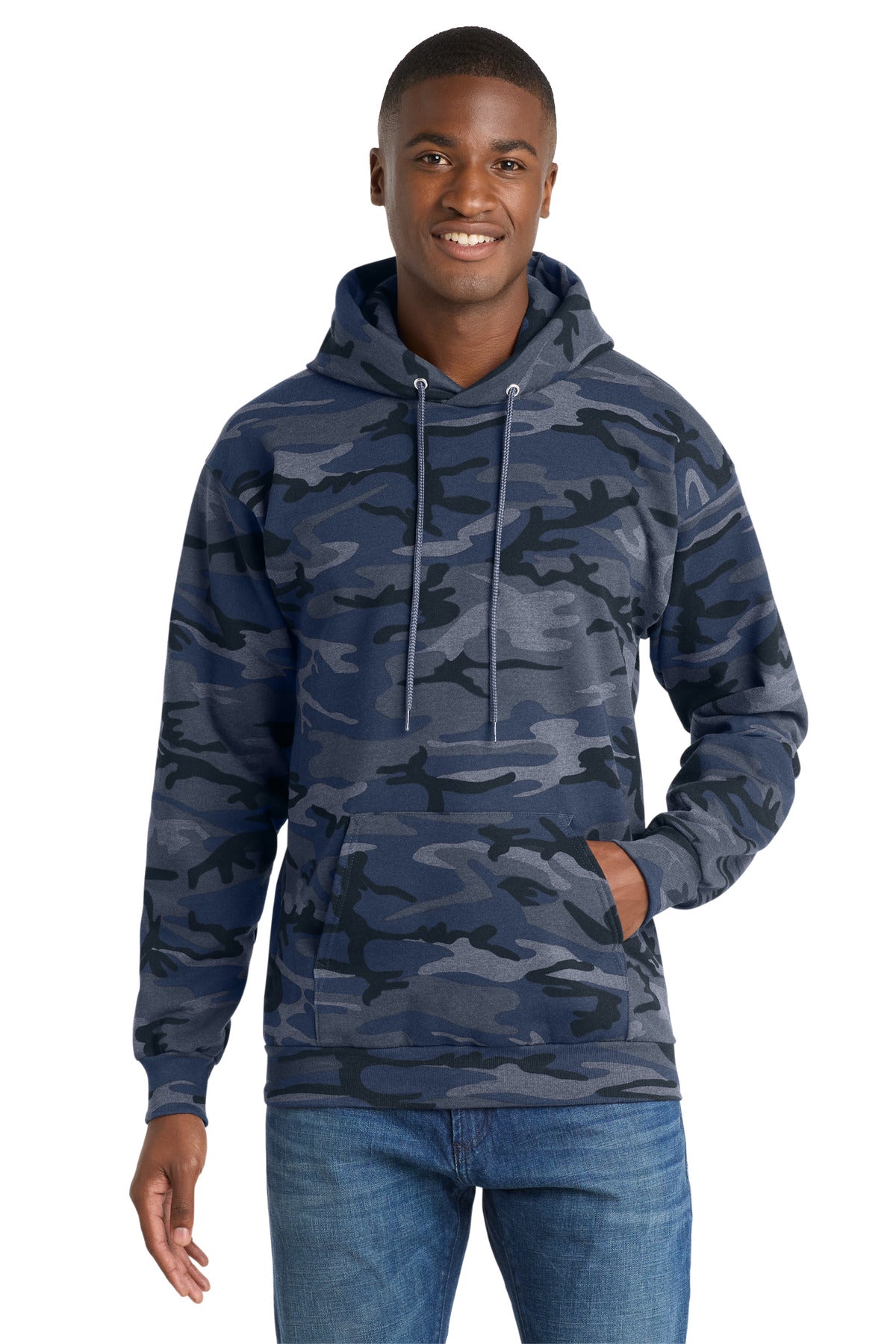 Port & Co Core Fleece Camo Pullover Hooded Sweatshirt