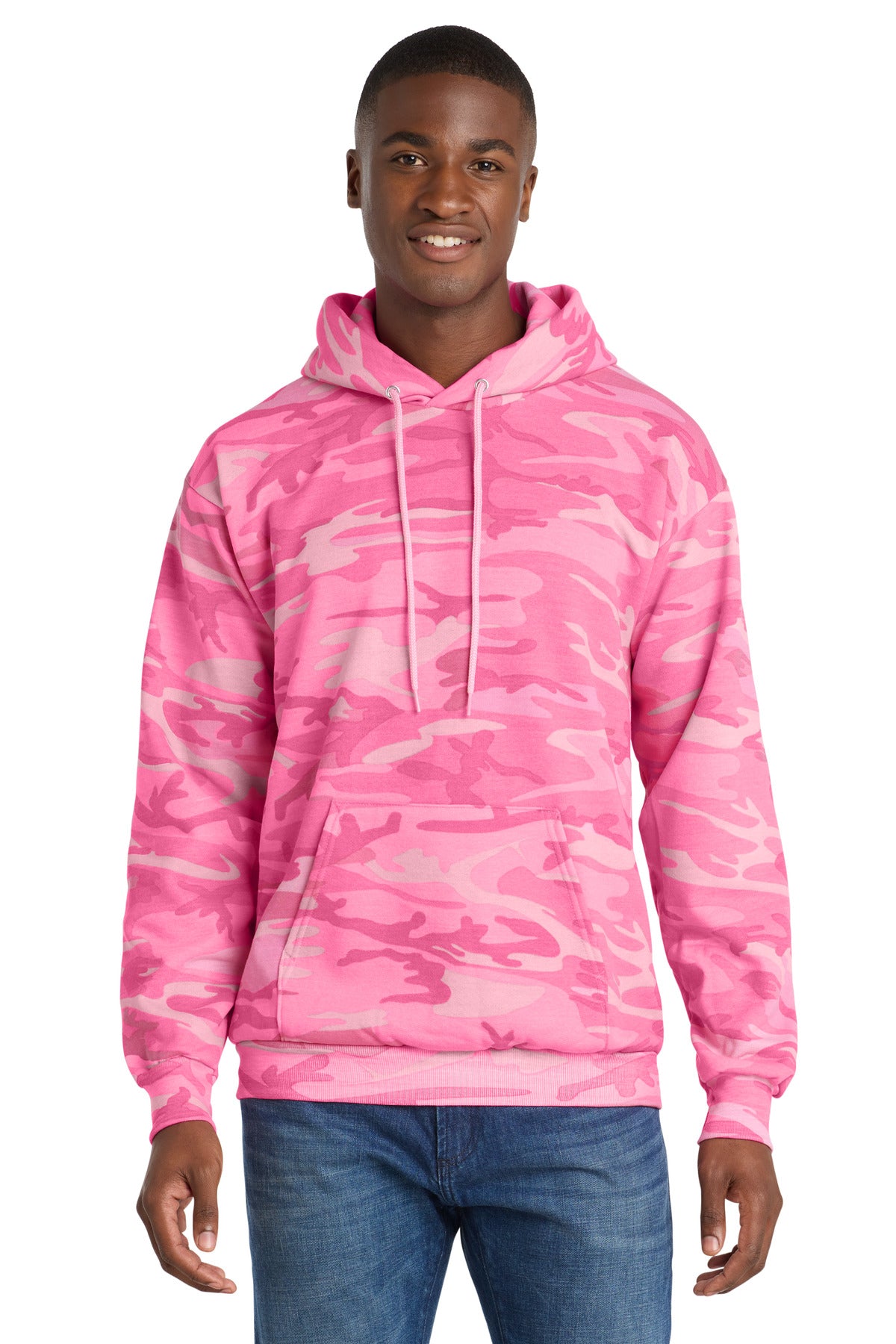 Port & Co Core Fleece Camo Pullover Hooded Sweatshirt