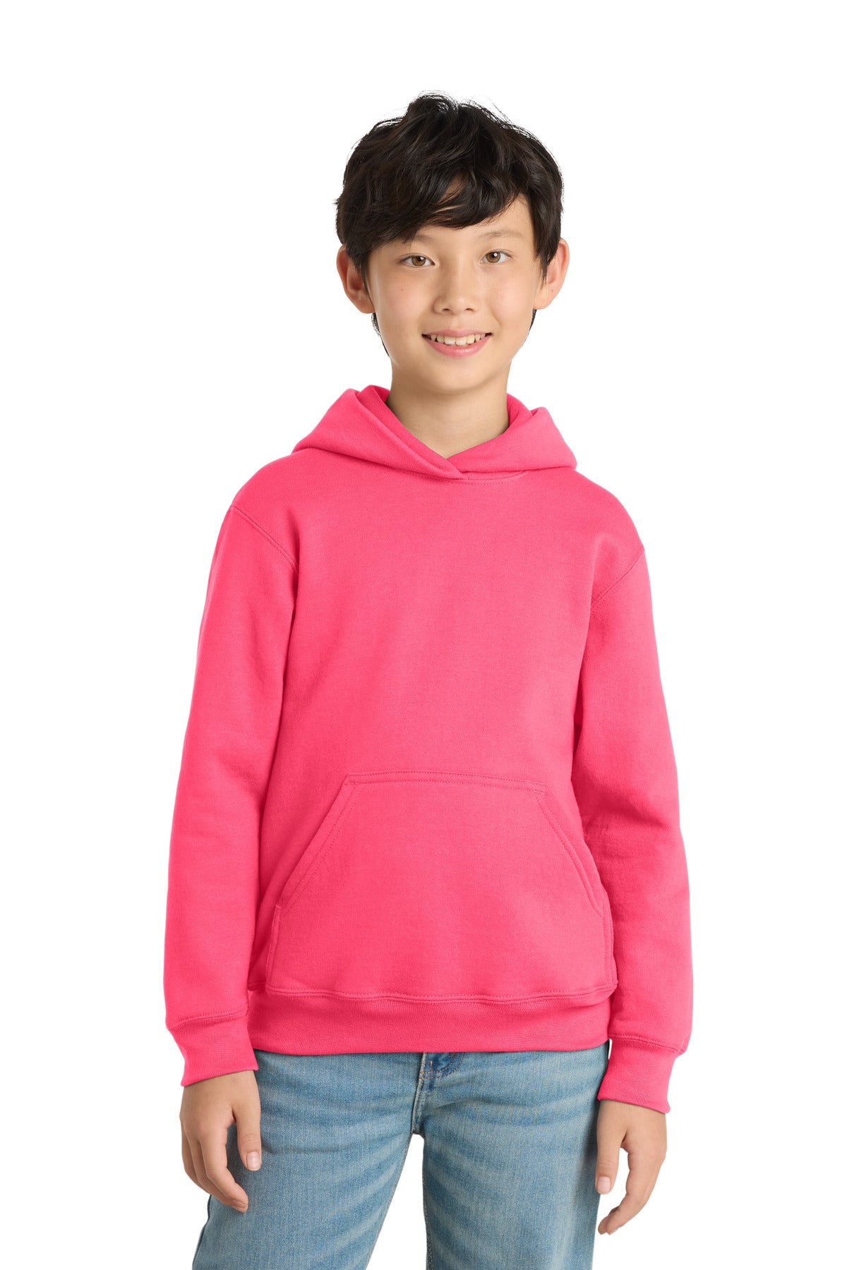 Port & Co Youth Core Fleece Pullover Hooded Sweatshirt