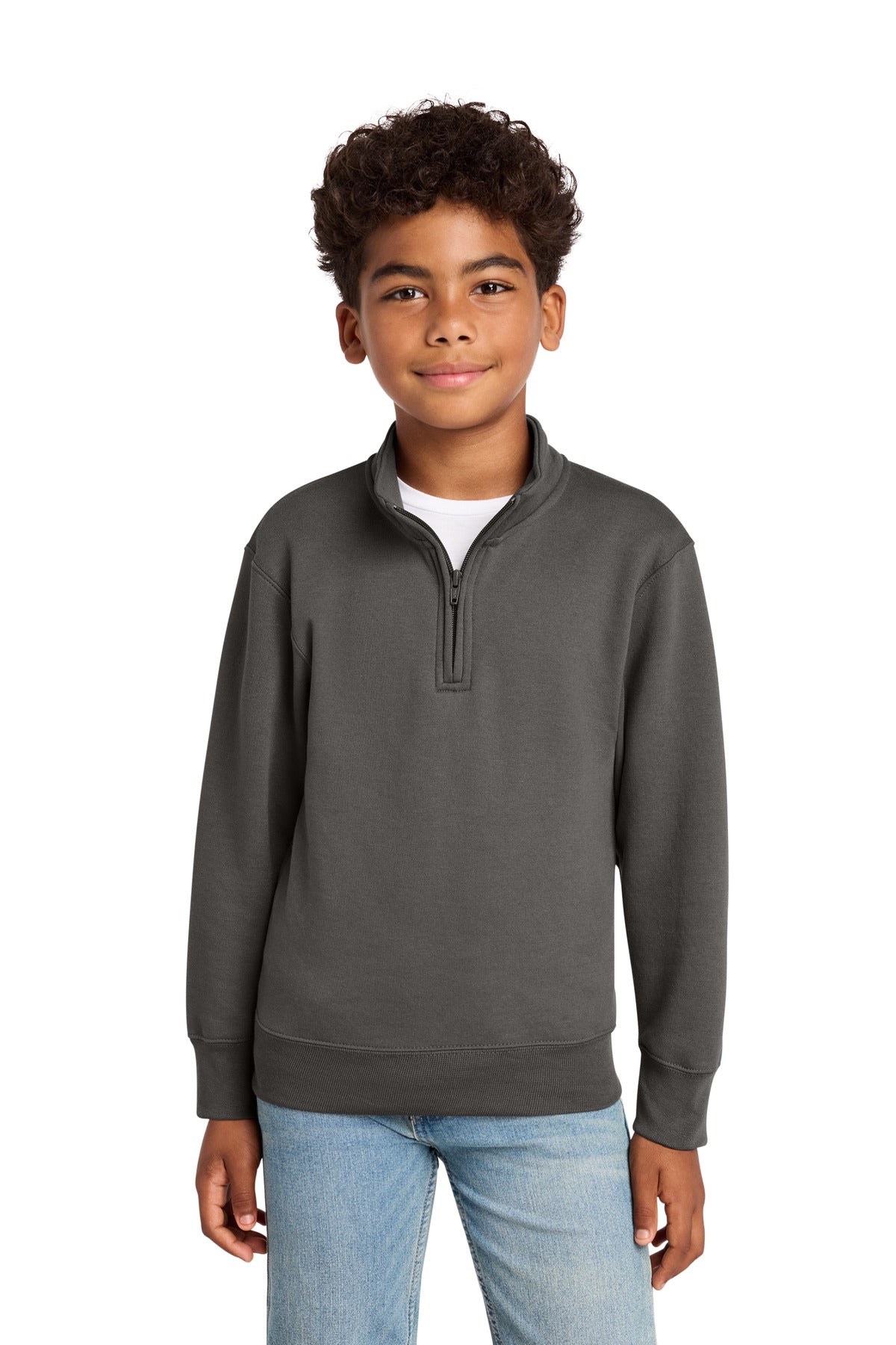 Port & Co Youth Core Fleece 1/4-Zip Pullover Sweatshirt