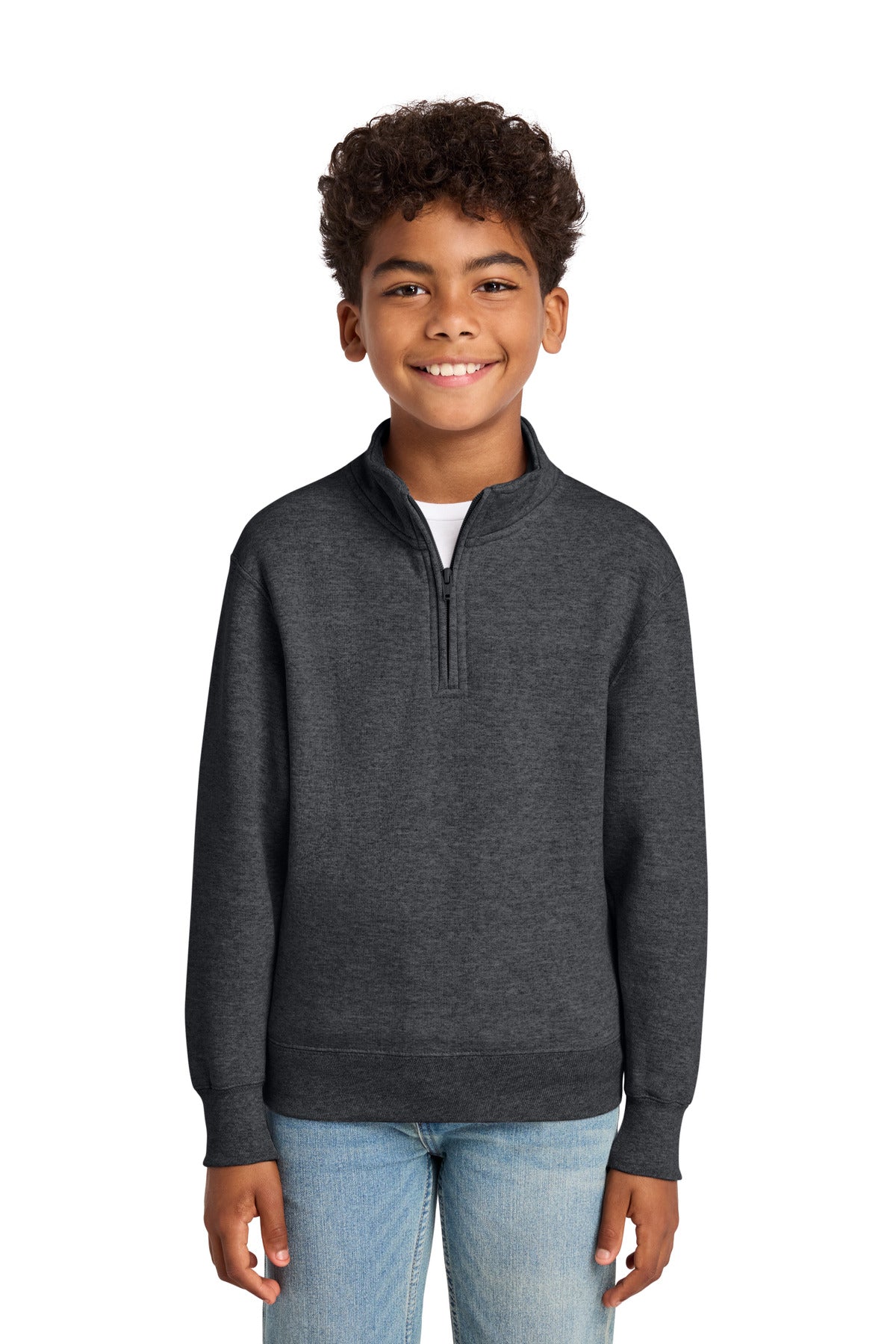 Port & Co Youth Core Fleece 1/4-Zip Pullover Sweatshirt