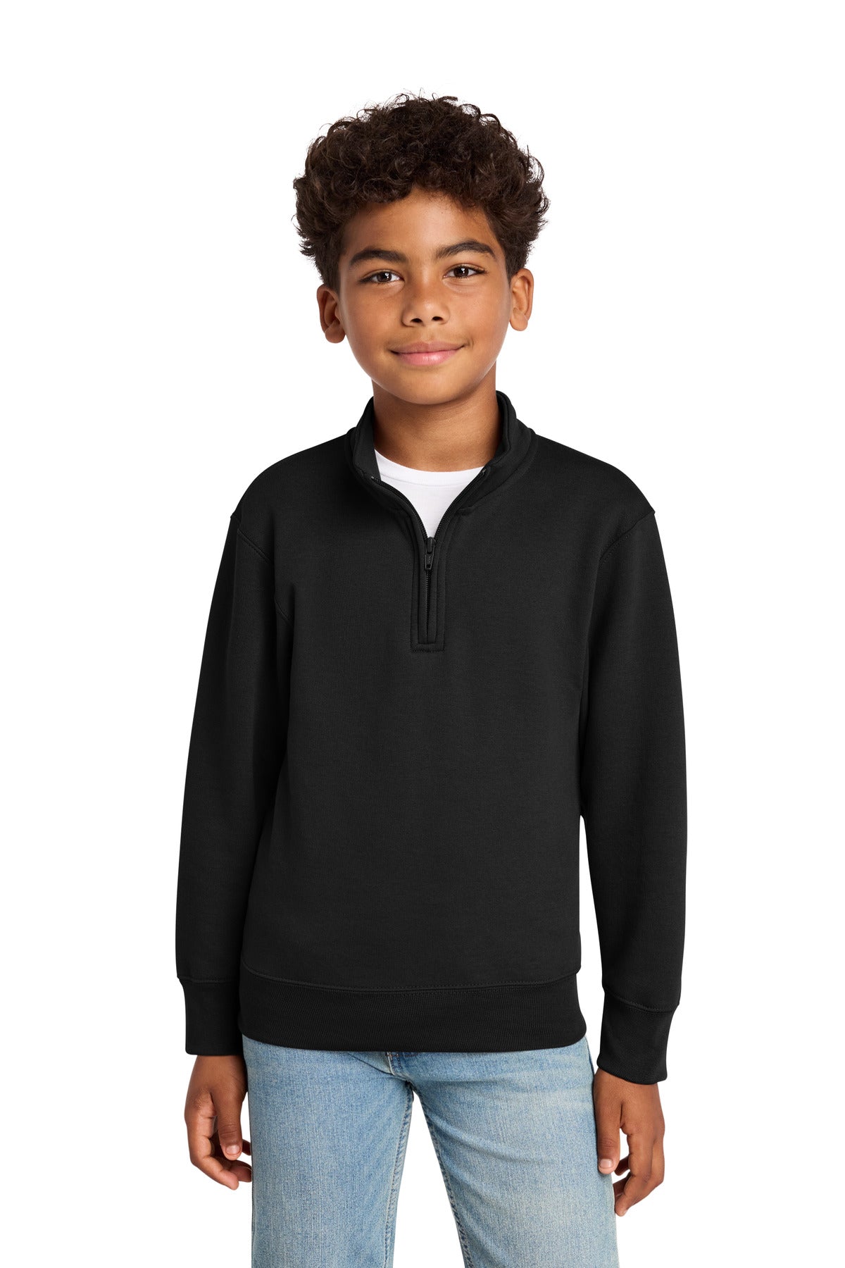Port & Co Youth Core Fleece 1/4-Zip Pullover Sweatshirt