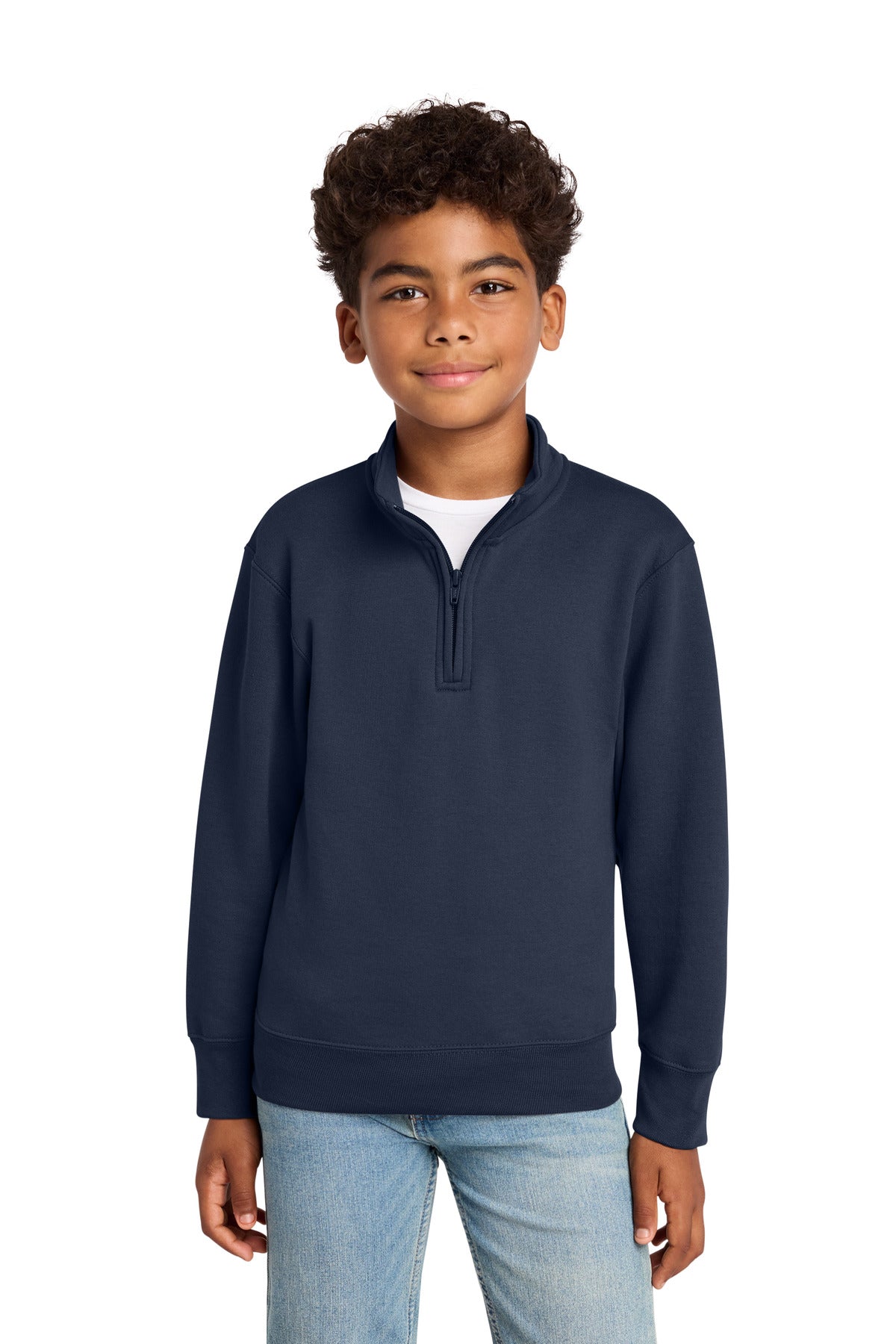 Port & Co Youth Core Fleece 1/4-Zip Pullover Sweatshirt