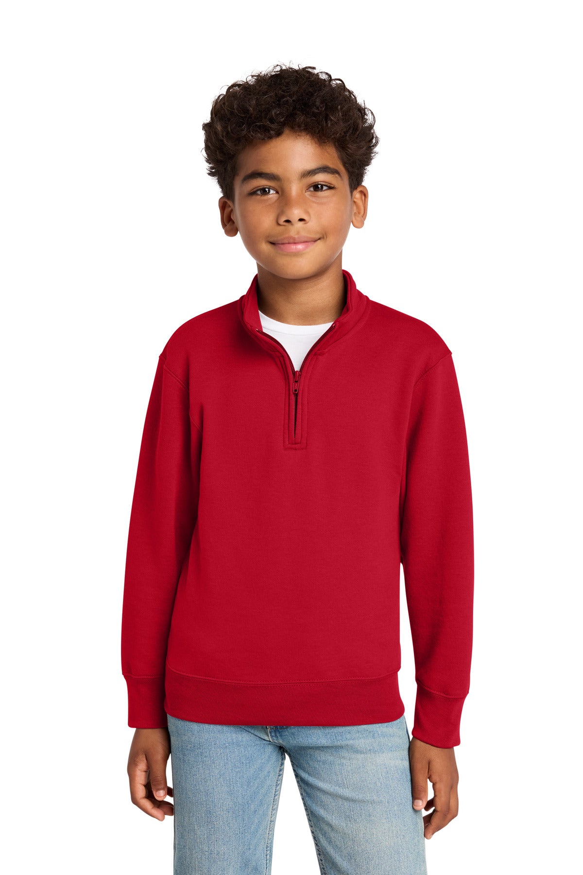 Port & Co Youth Core Fleece 1/4-Zip Pullover Sweatshirt