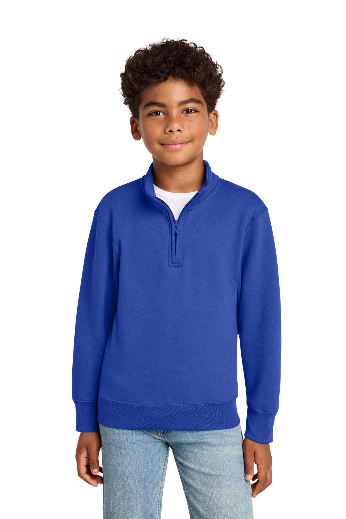 Port & Co Youth Core Fleece 1/4-Zip Pullover Sweatshirt