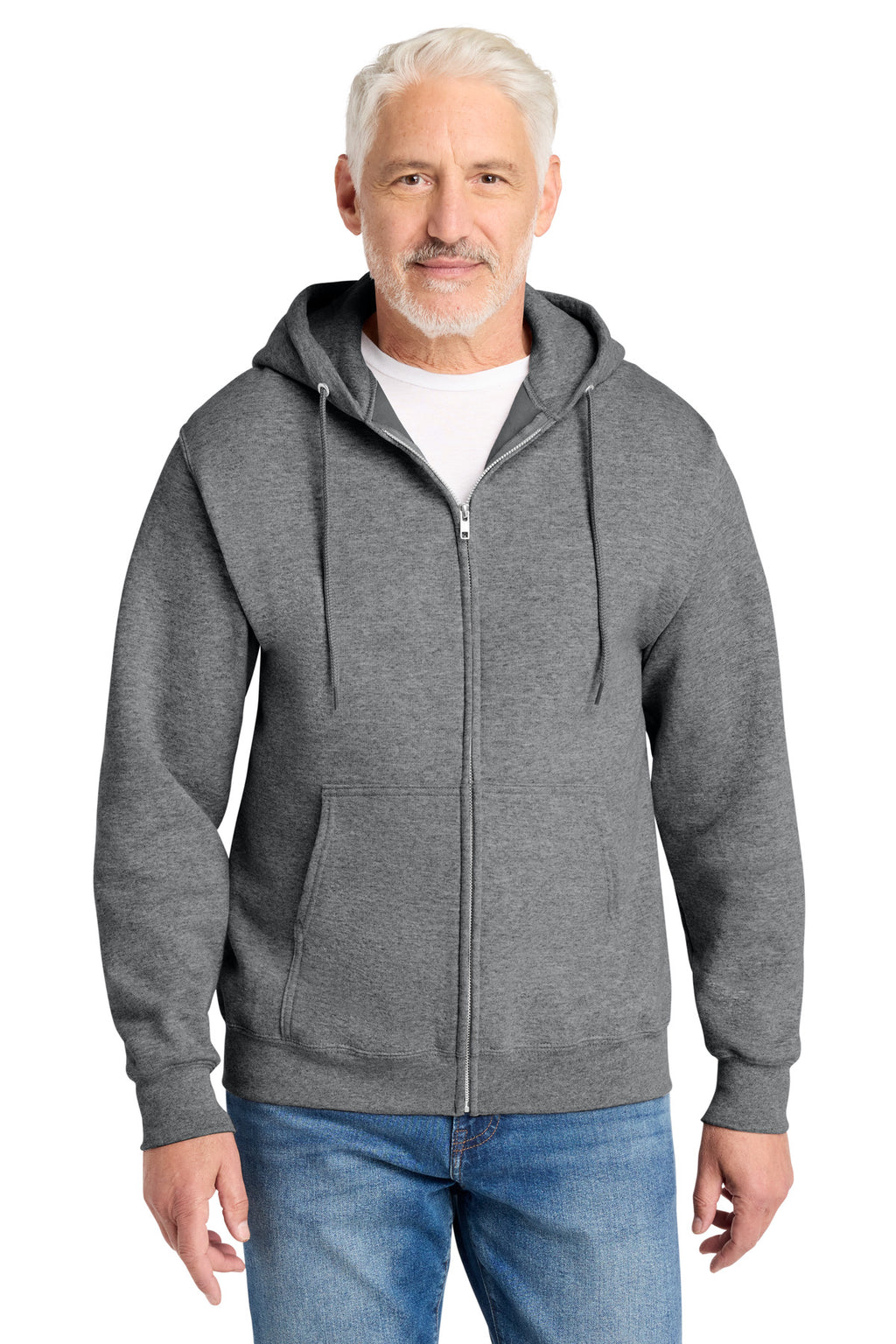 Port & Co Core Fleece Full-Zip Hooded Sweatshirt