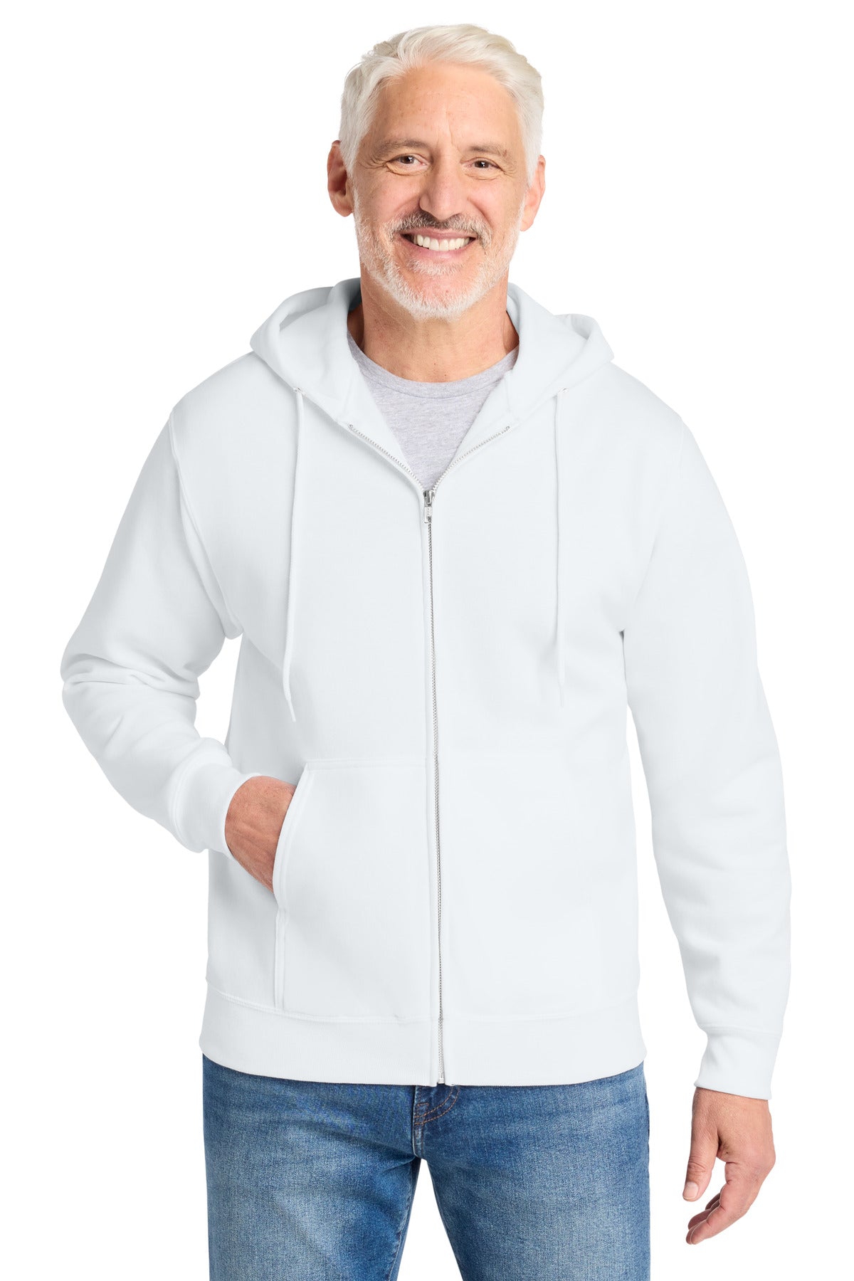 Port & Co Core Fleece Full-Zip Hooded Sweatshirt