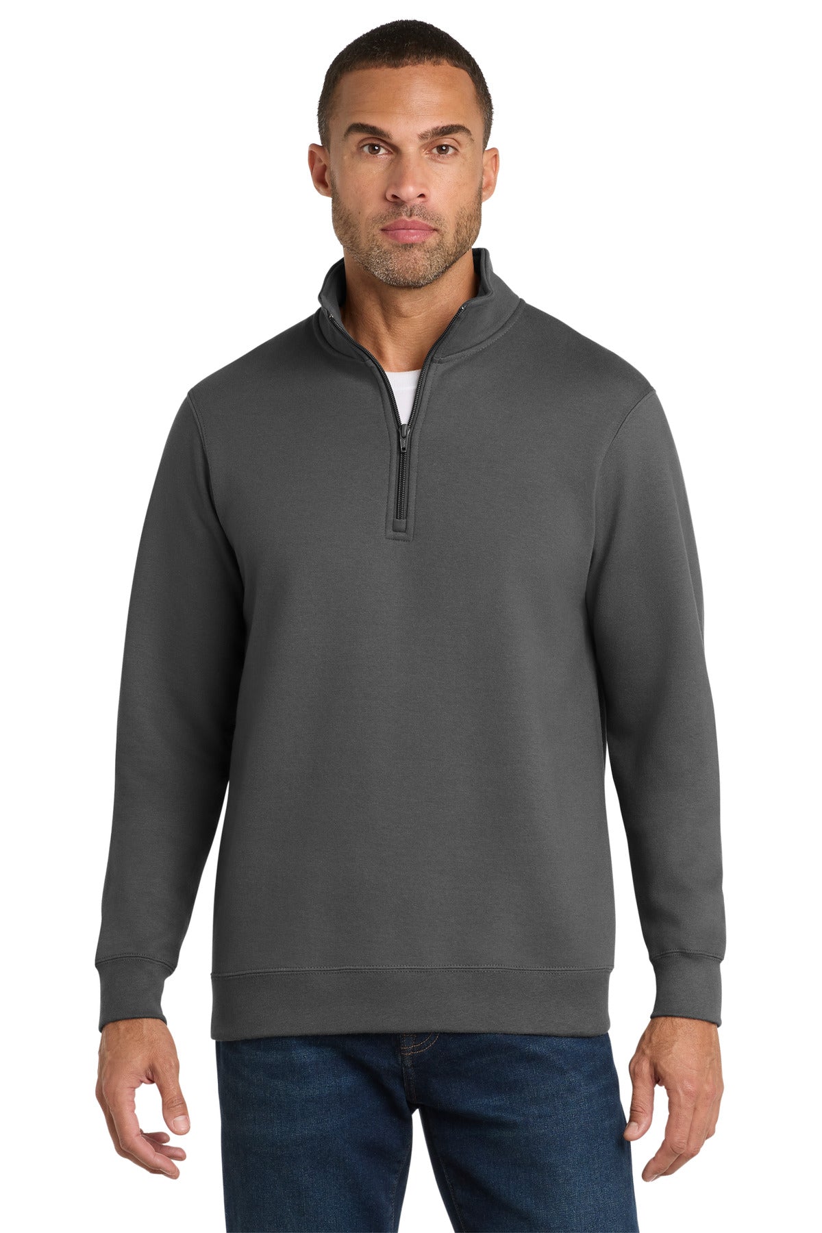 Port & Co Fan Favorite Fleece 1/4-Zip Pullover Sweatshirt