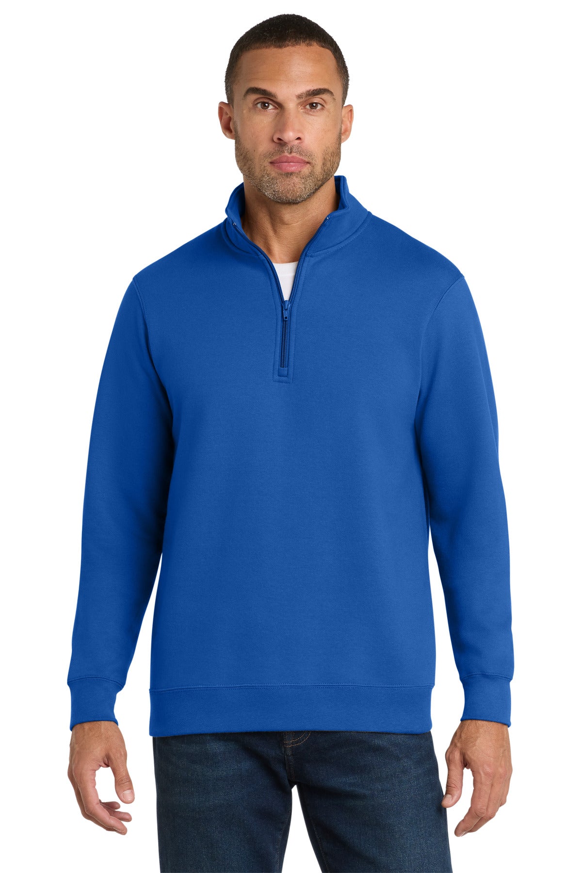 Port & Co Fan Favorite Fleece 1/4-Zip Pullover Sweatshirt