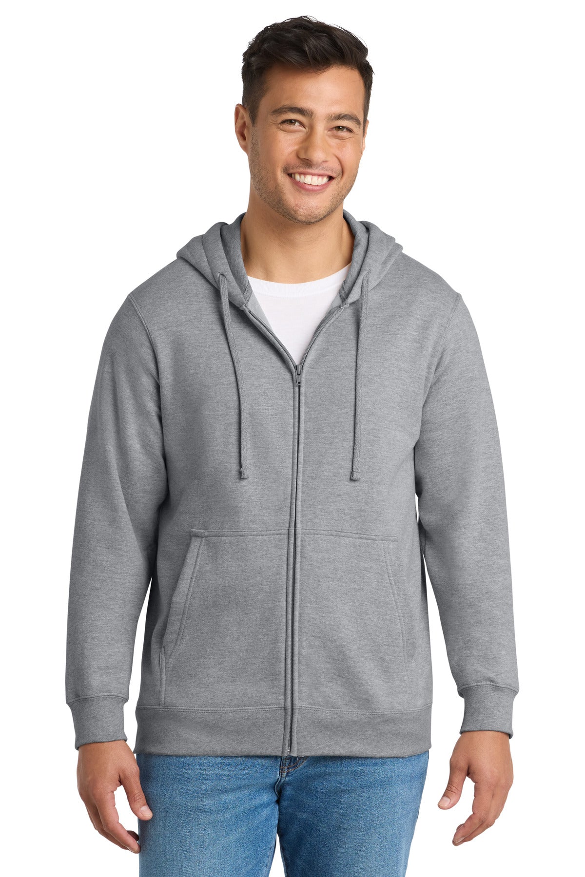 Port & Co Fan Favorite Fleece Full-Zip Hooded Sweatshirt