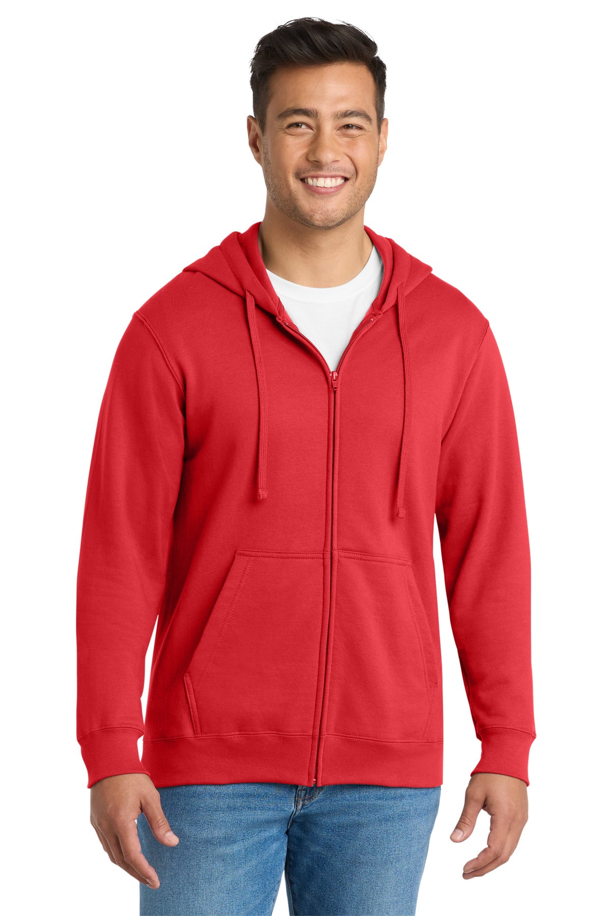 Port & Co Fan Favorite Fleece Full-Zip Hooded Sweatshirt