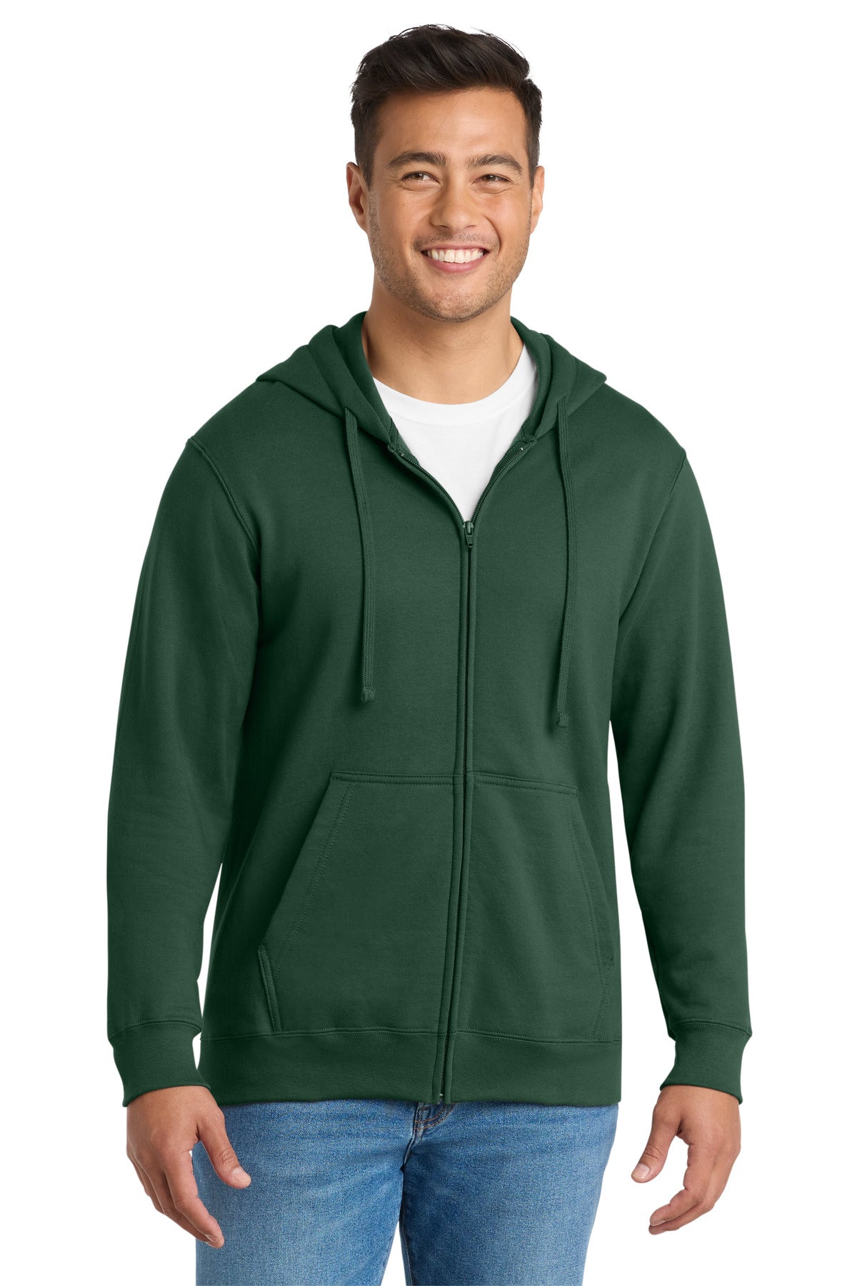 Port & Co Fan Favorite Fleece Full-Zip Hooded Sweatshirt