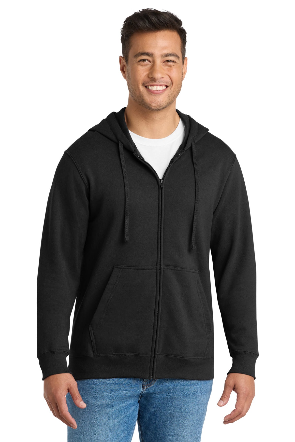 Port & Co Fan Favorite Fleece Full-Zip Hooded Sweatshirt