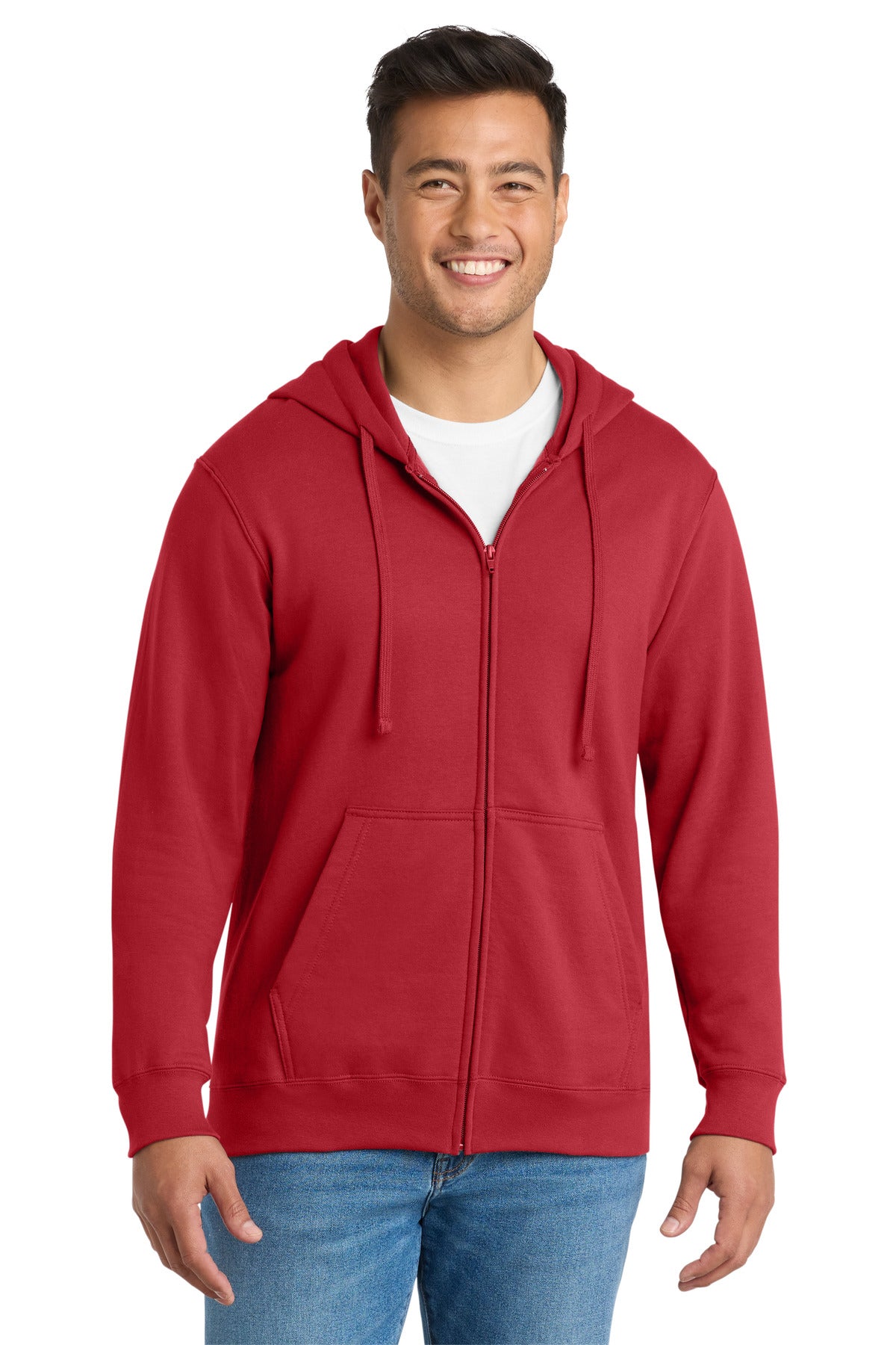Port & Co Fan Favorite Fleece Full-Zip Hooded Sweatshirt