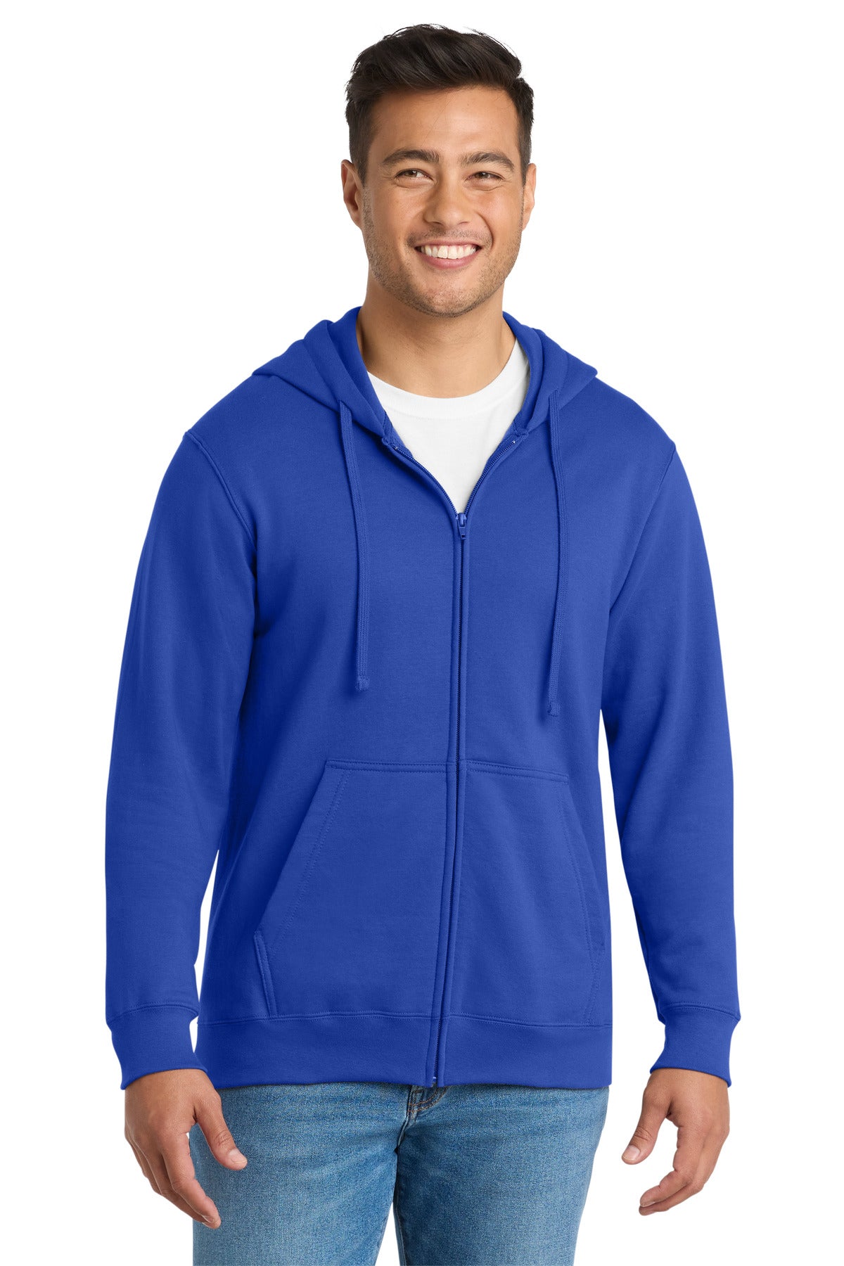 Port & Co Fan Favorite Fleece Full-Zip Hooded Sweatshirt