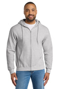 Port & Co Tall Essential Fleece Full-Zip Hooded Sweatshirt