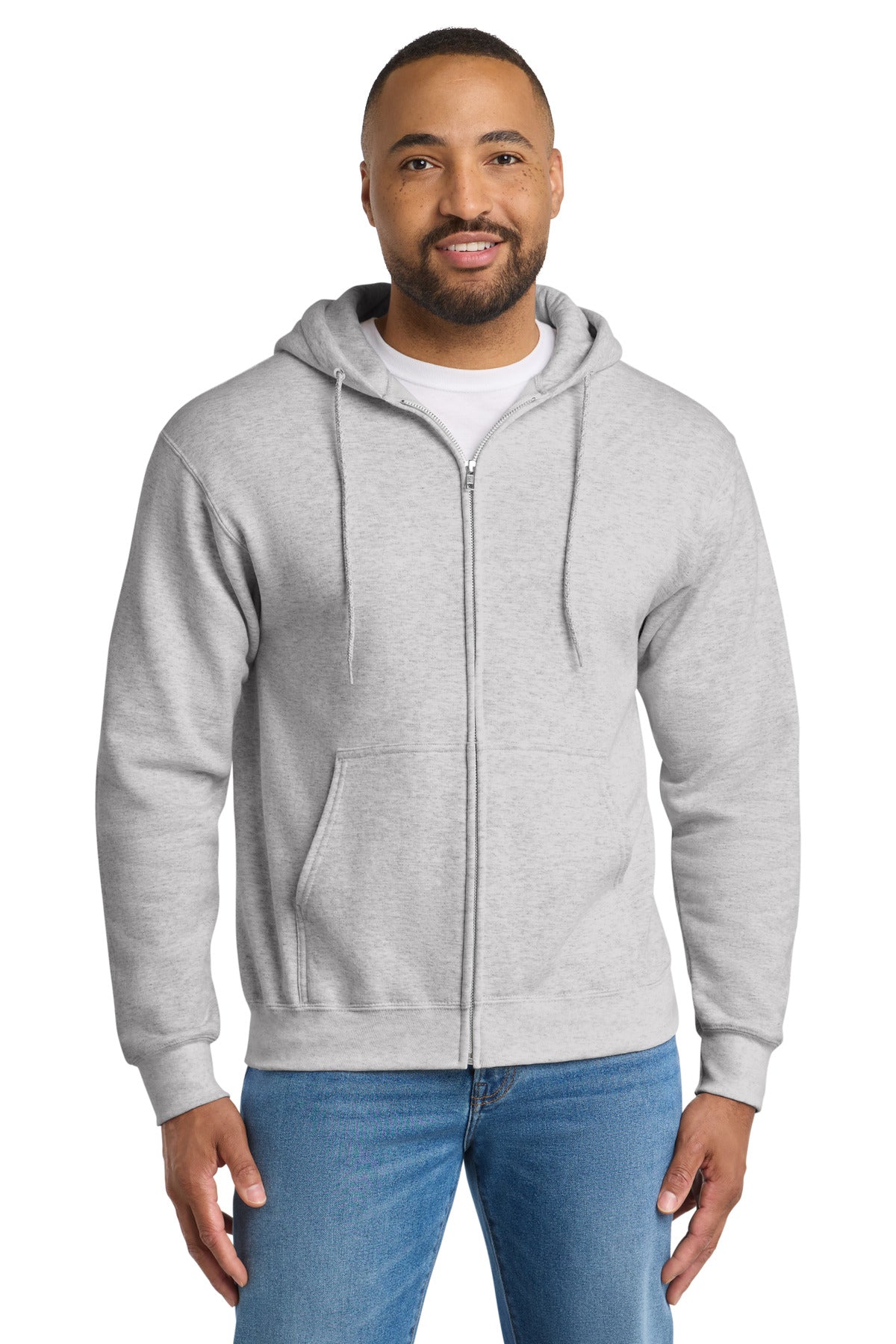 Port & Co Tall Essential Fleece Full-Zip Hooded Sweatshirt