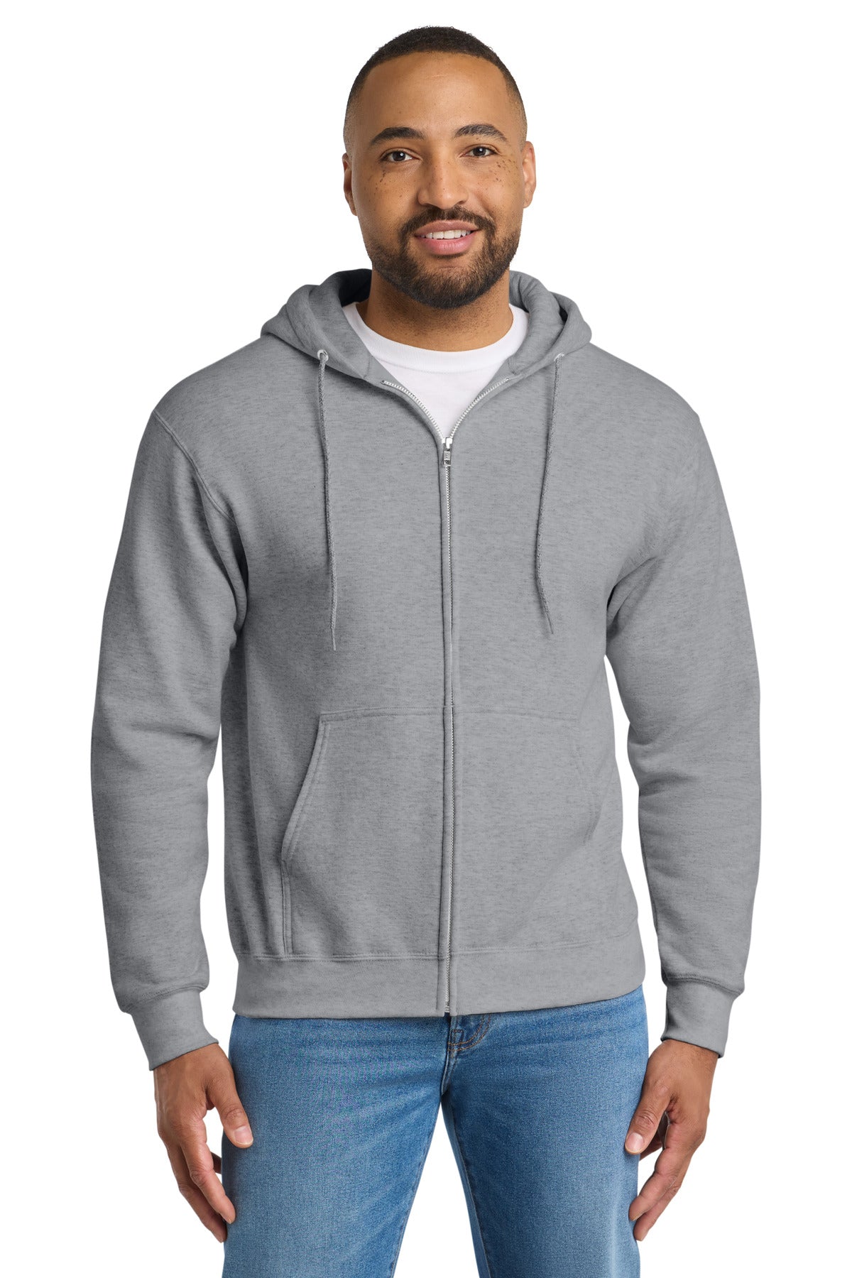 Port & Co Tall Essential Fleece Full-Zip Hooded Sweatshirt